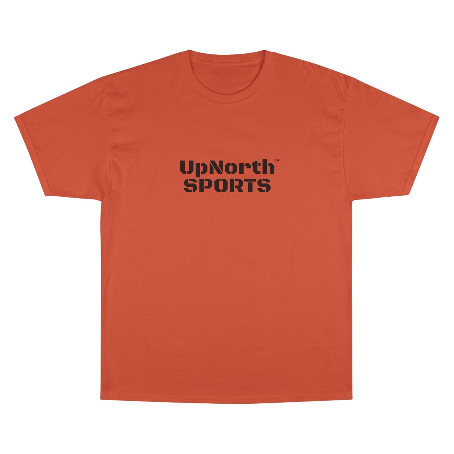 UpNorthSPORTS Orange Champion T-Shirt frontside - UpNorth SPORTS