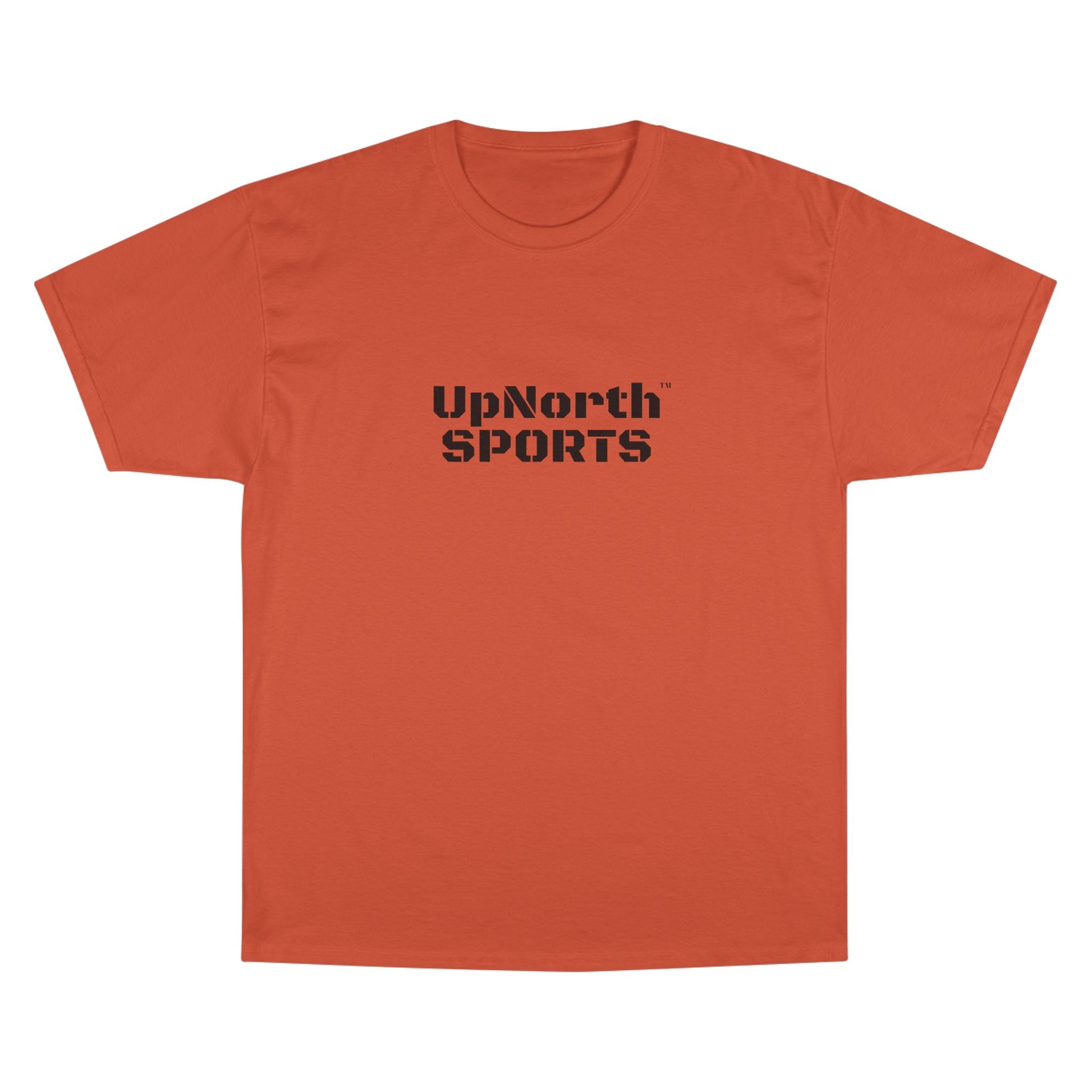 UpNorthSPORTS Orange Champion T-Shirt frontside - UpNorth SPORTS