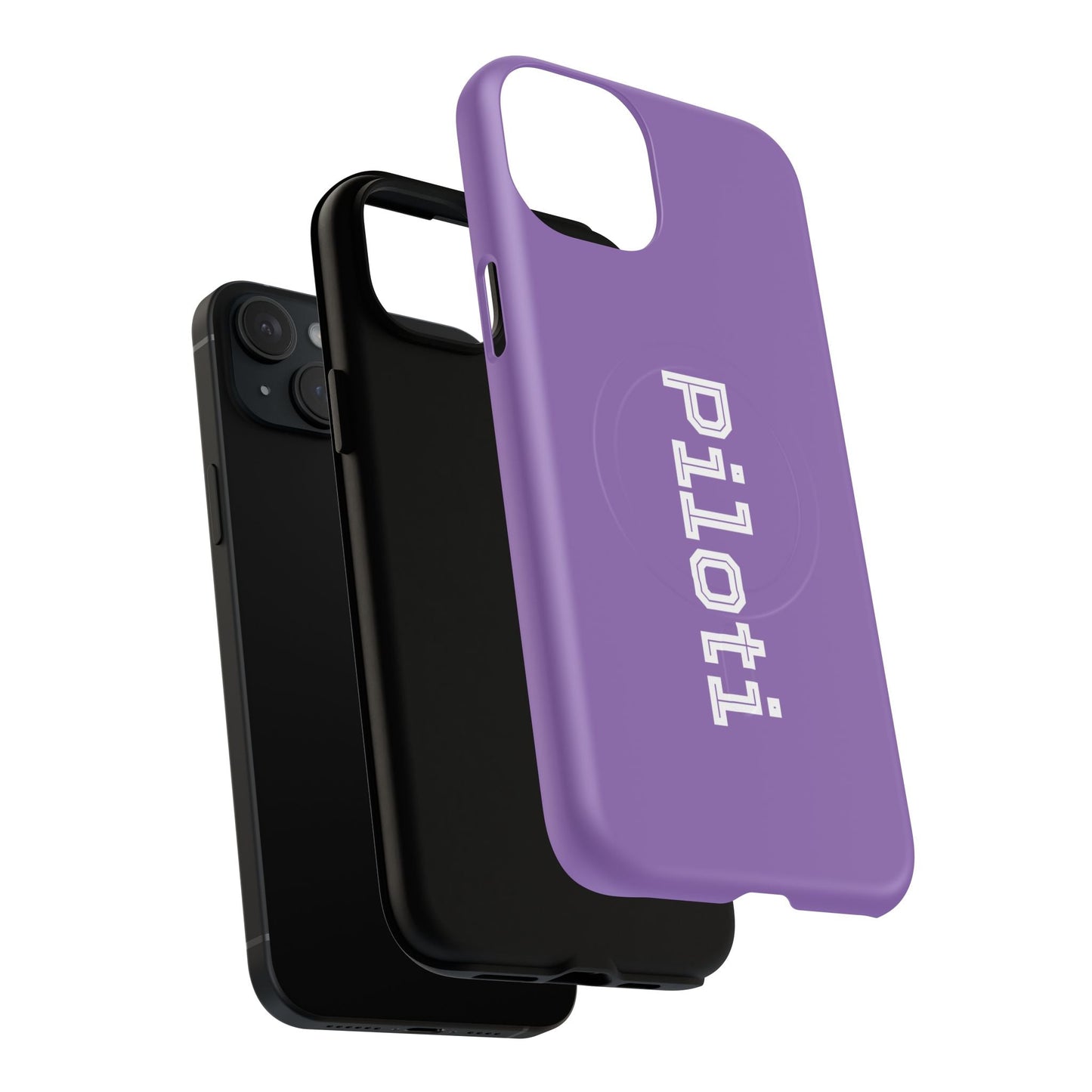 Tough Magnetic iPhone Cases Piloti in light purple Printify