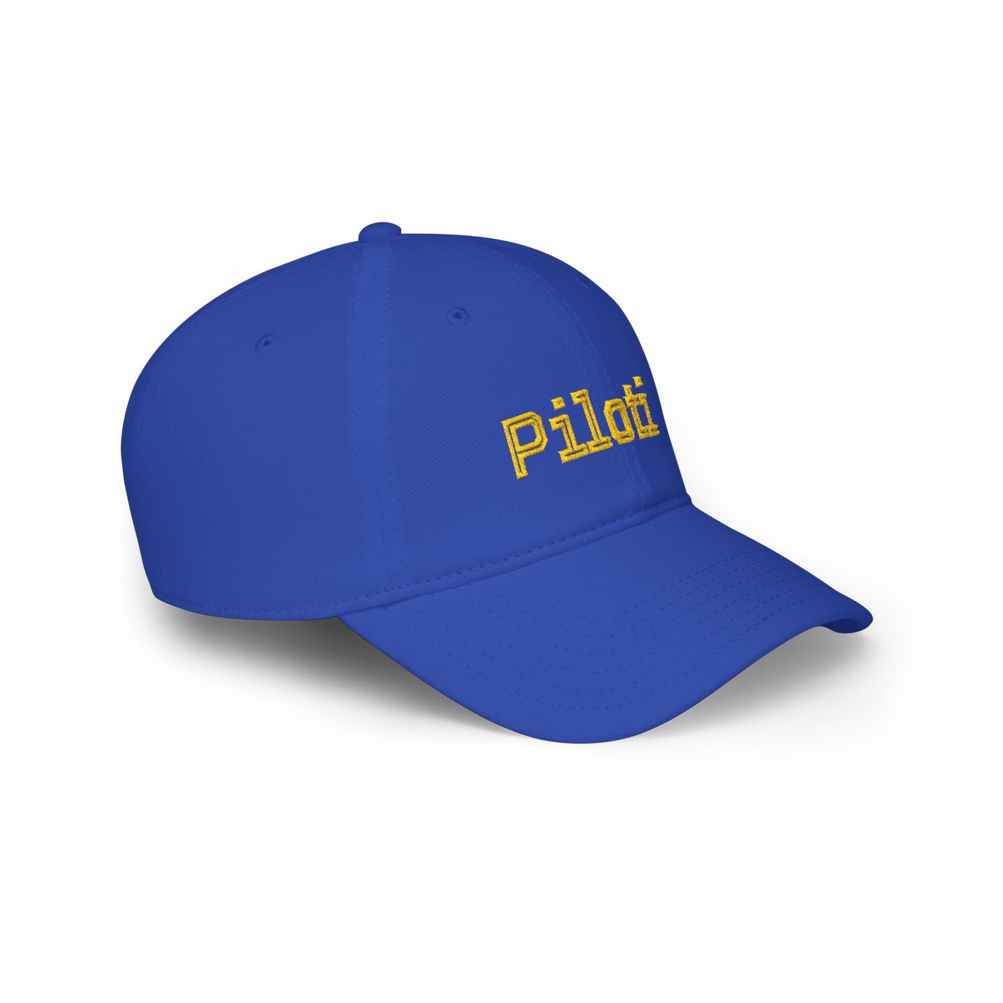 Piloti Baseball Cap Embroidered with Yellow Printify