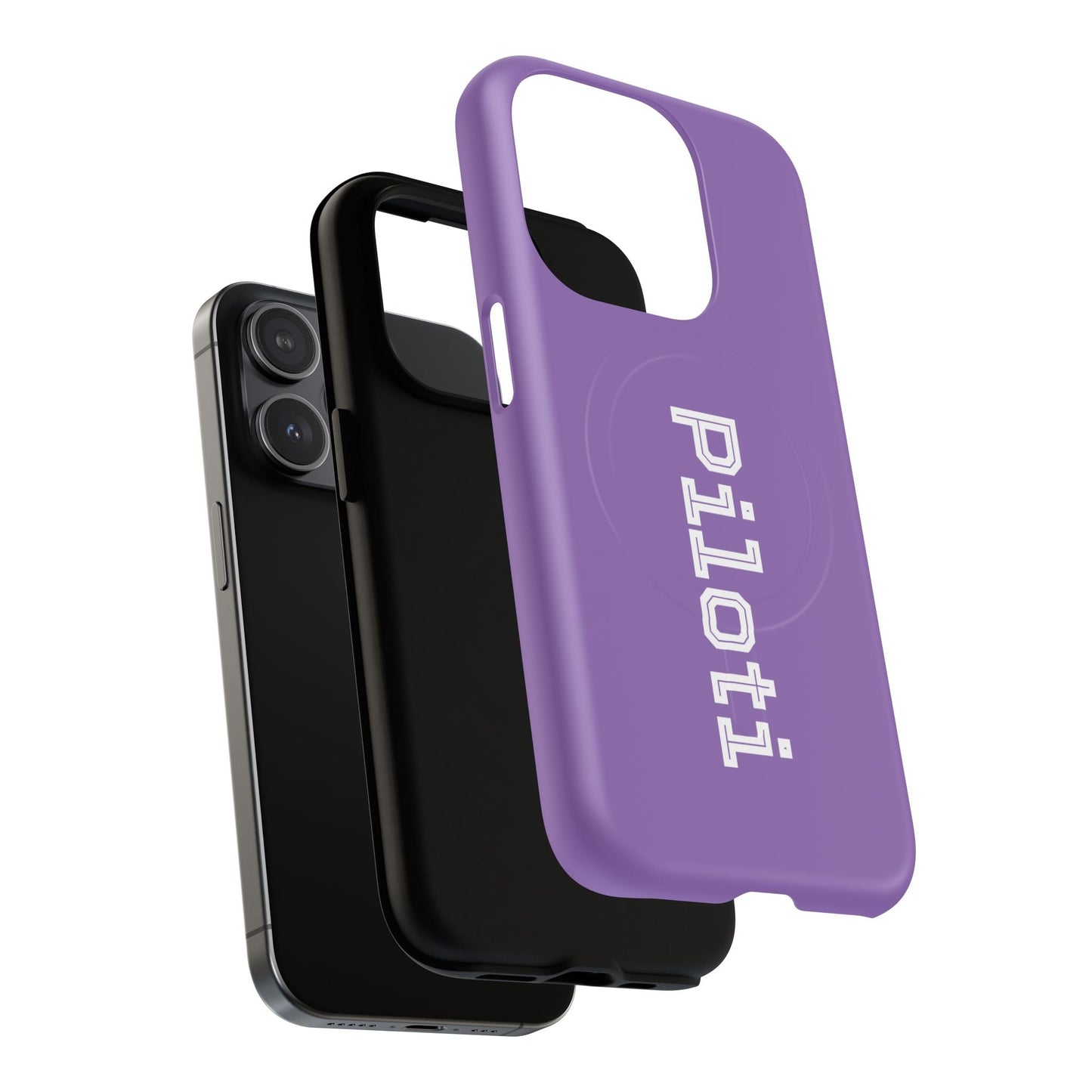 Tough Magnetic iPhone Cases Piloti in light purple Printify
