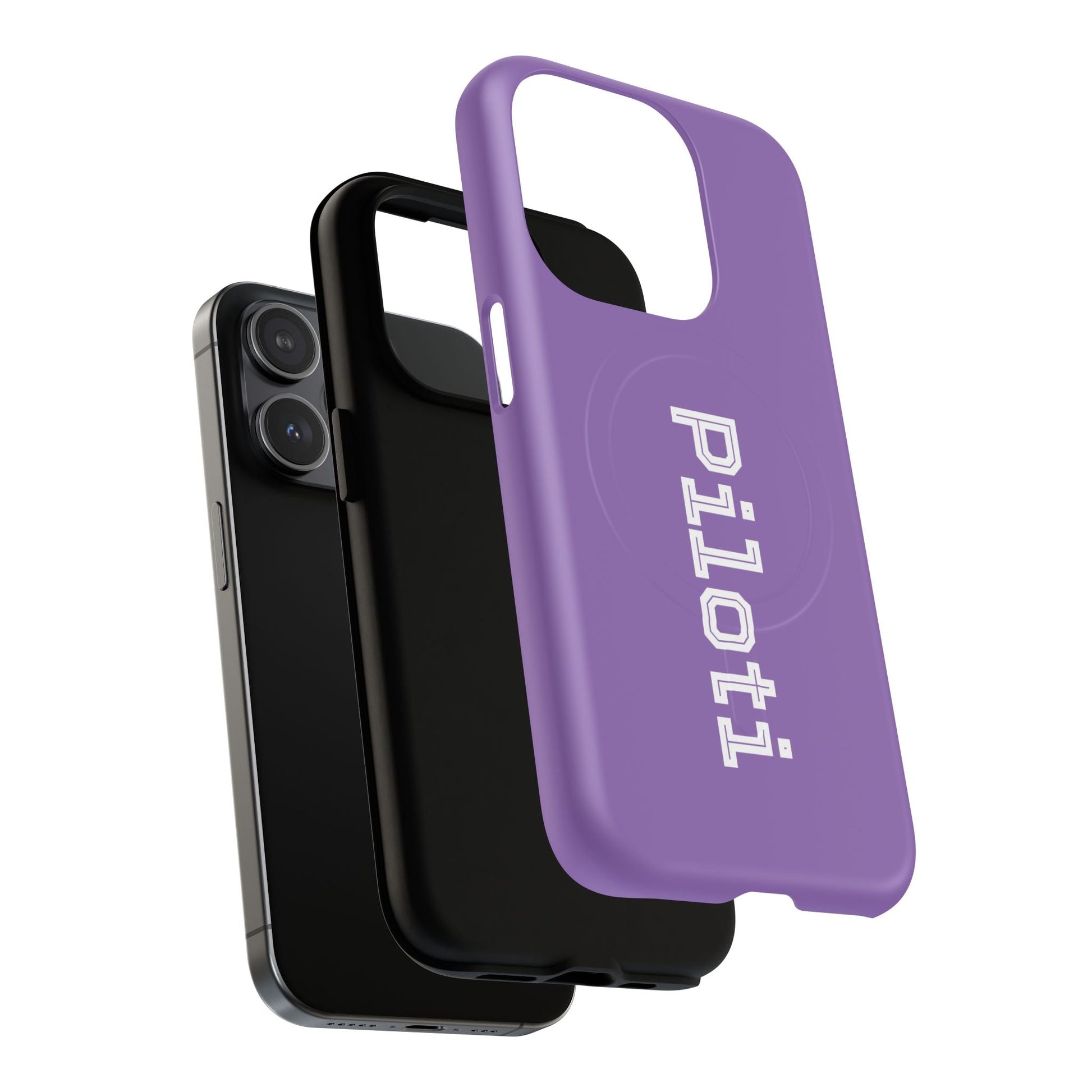 Tough Magnetic iPhone Cases Piloti in light purple Printify