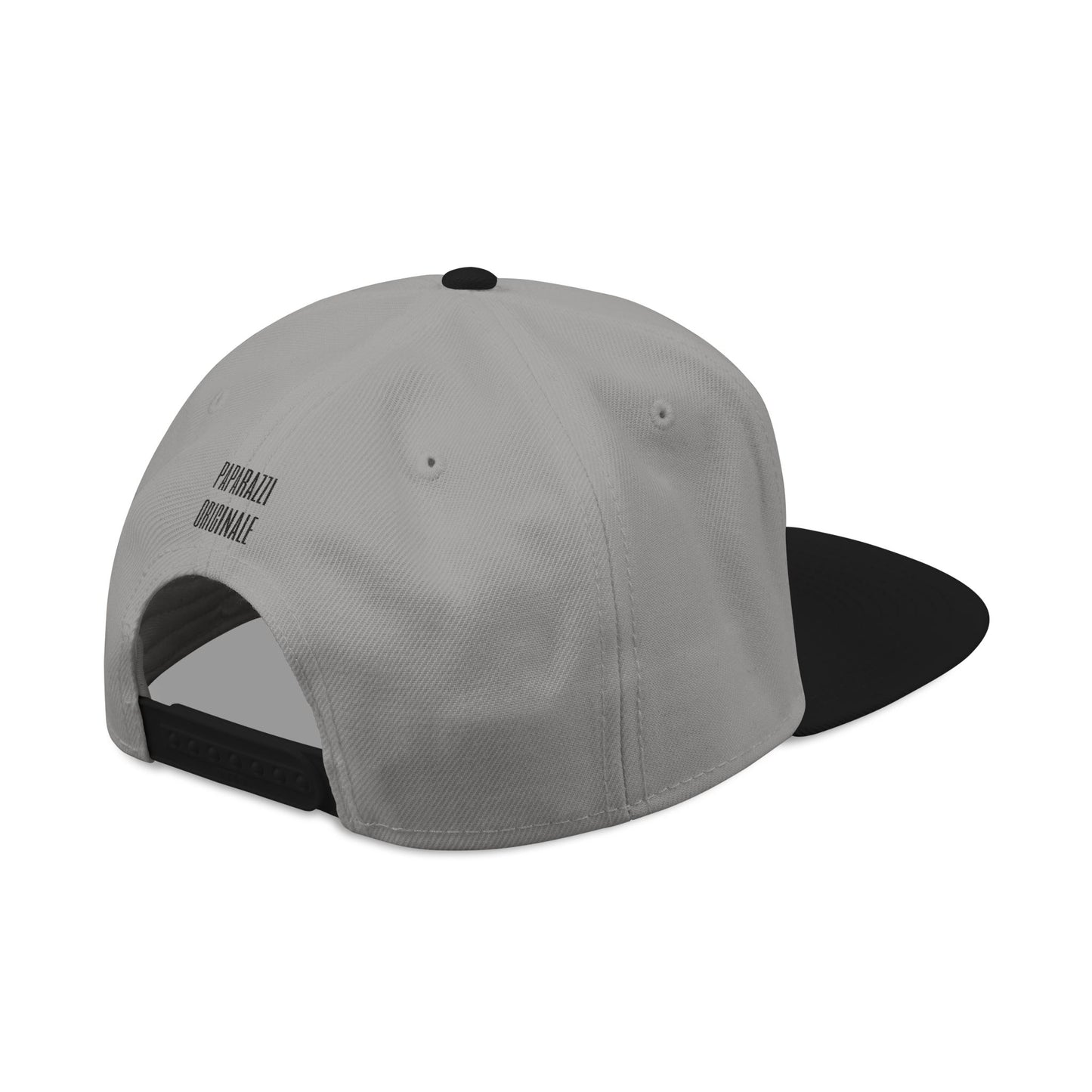 Grey Paparazzi Black Flat Visor Cap right side - Paparazzi Original