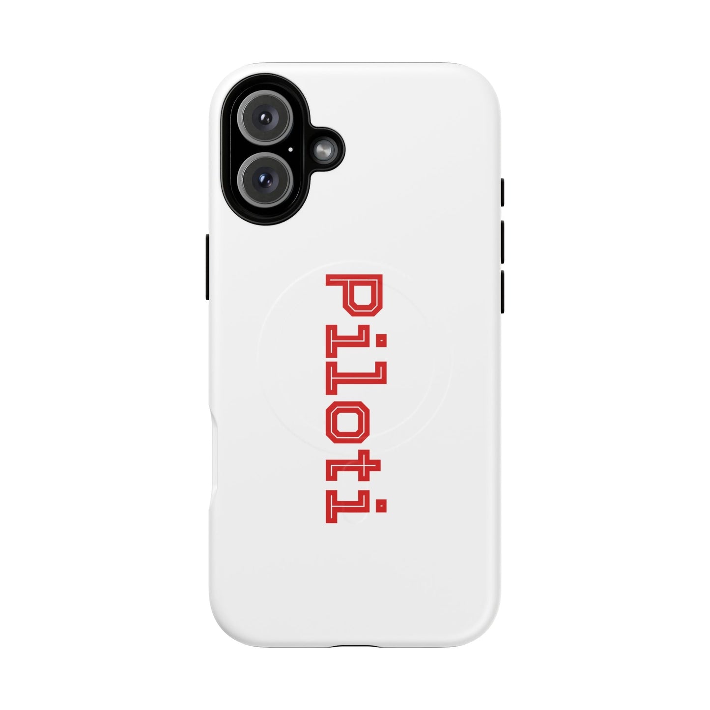 Tough Magnetic iPhone Cases Piloti in white made in matt and gloss finish - UpNorth SPORTS