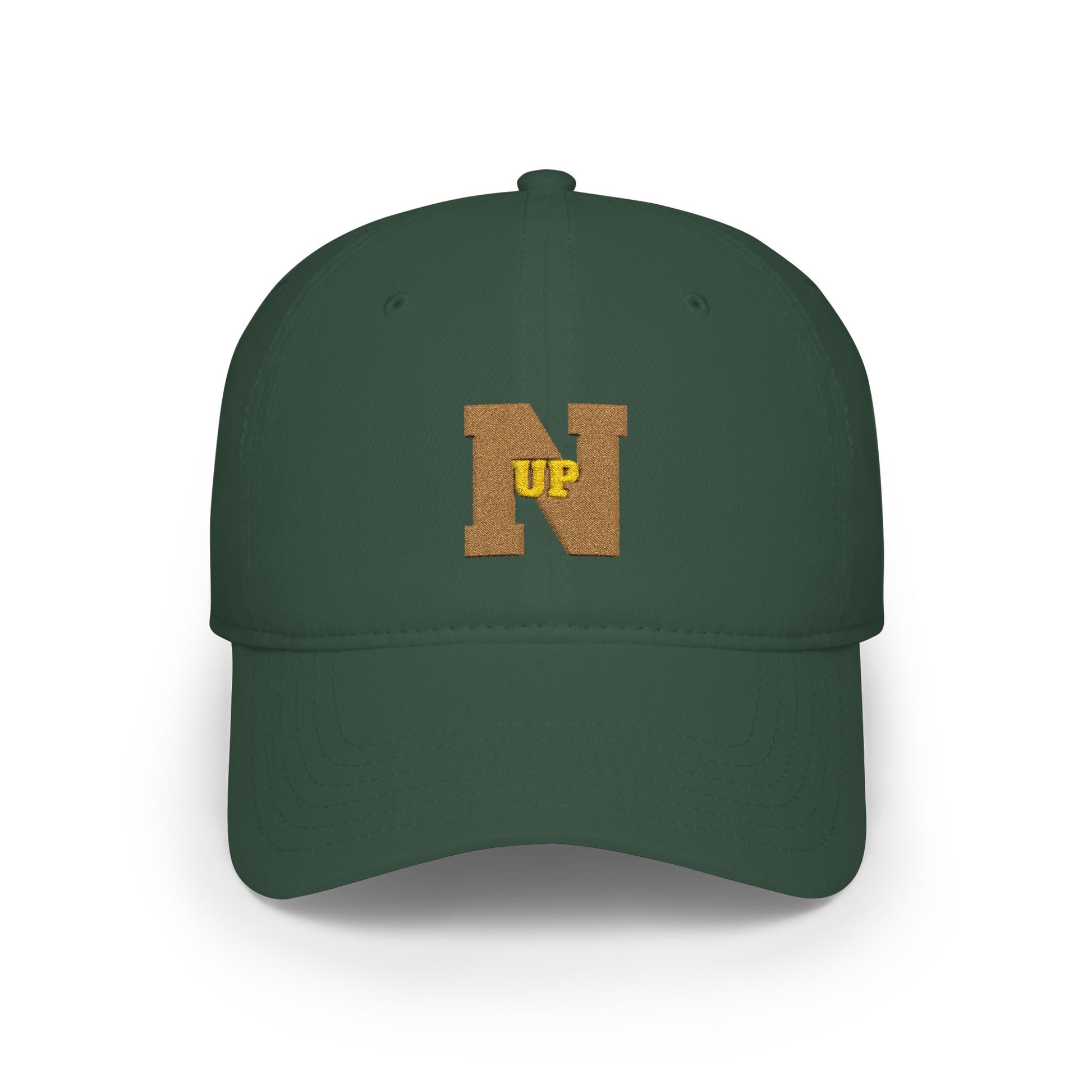 Dark Green Old Gold UpN Baseball Cap frontside - UpNorth SPORTS
