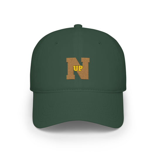 Dark Green Old Gold UpN Baseball Cap frontside - UpNorth SPORTS