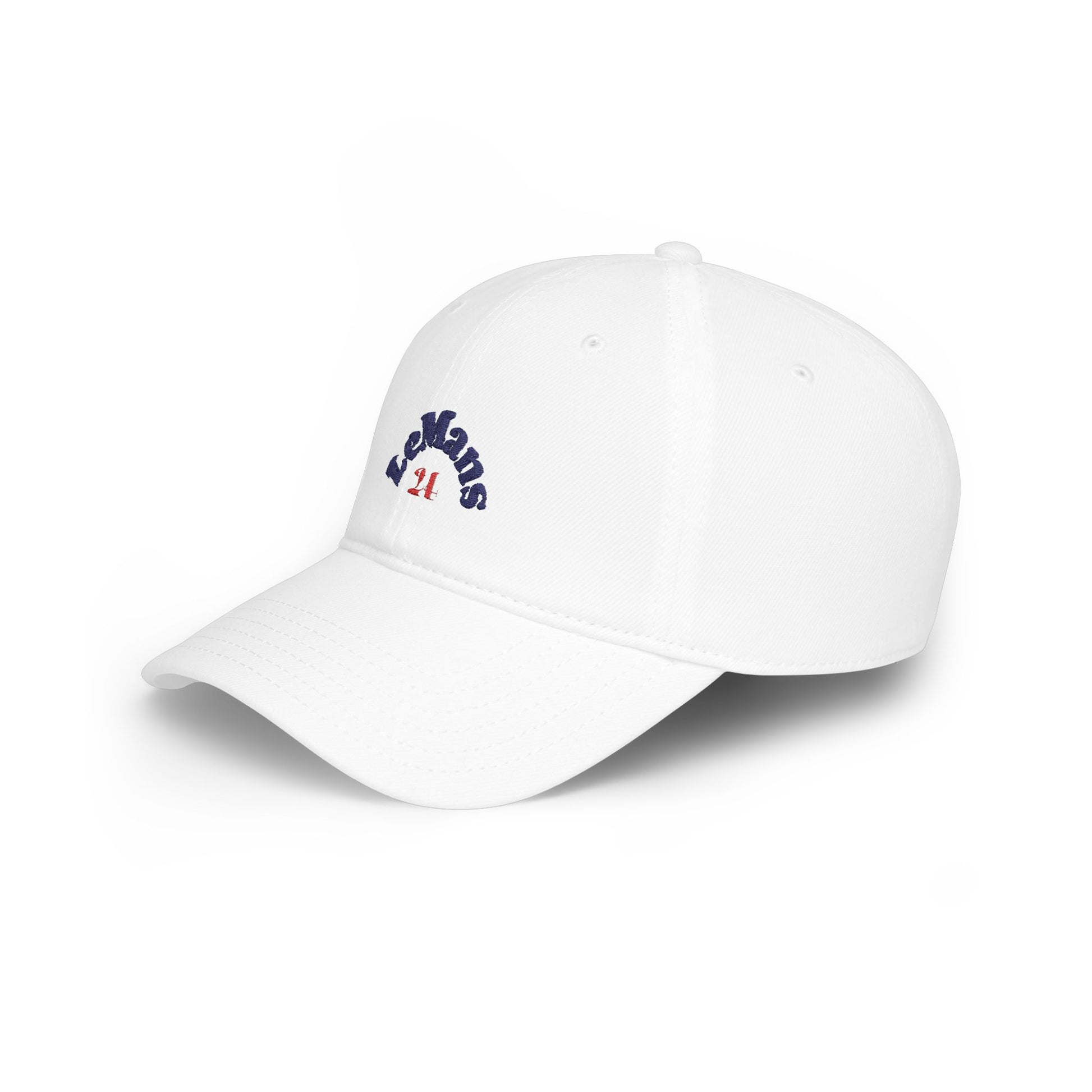 White Le Mans 24 Baseball Cap left side - UpNorth SPORTS