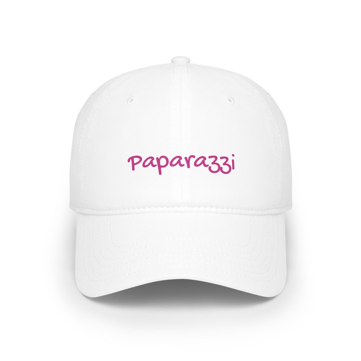 Baseball Cap Paparazzi white and pink