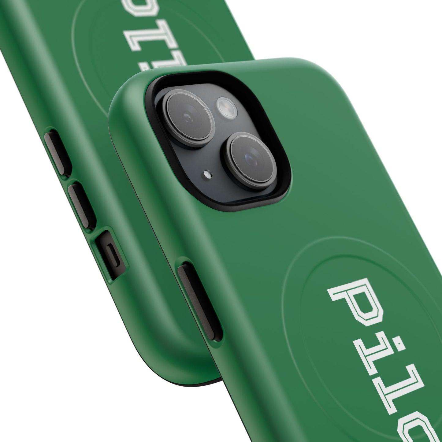 Tough Magnetic iPhone Cases Piloti in dark green Printify