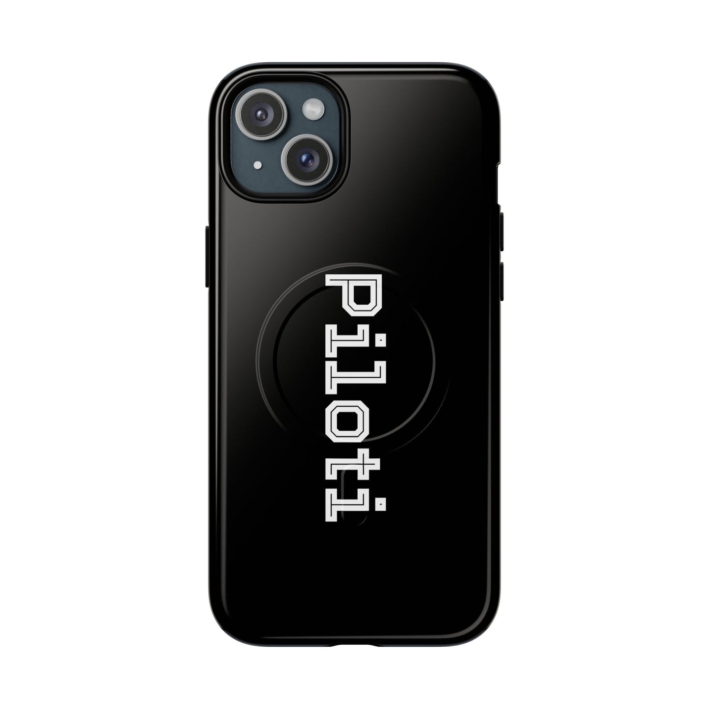 Tough Magnetic iPhone Cases Piloti in black Printify