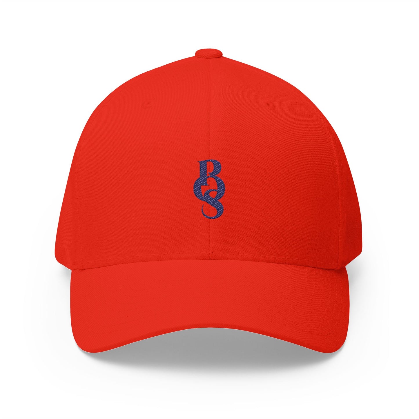 POS Navy Logo Closed Back Cap Printify