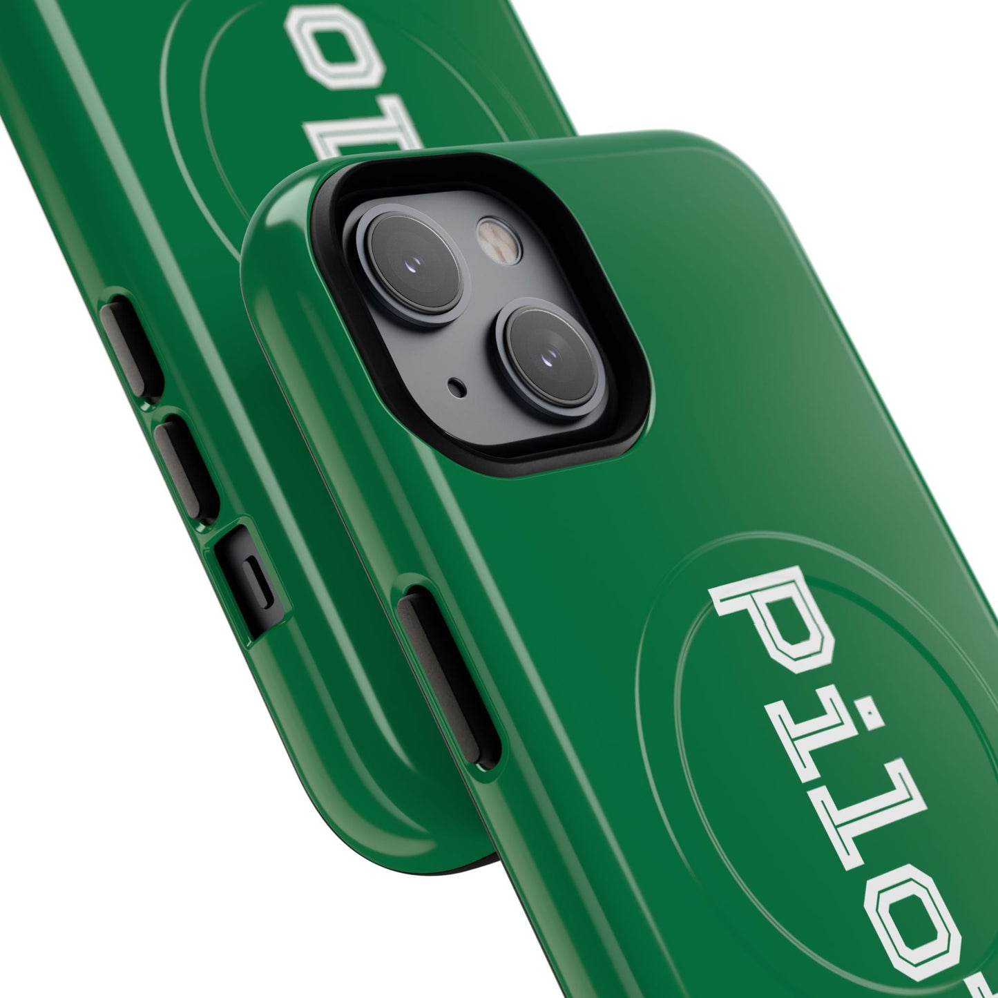 Tough Magnetic iPhone Cases Piloti in dark green Printify