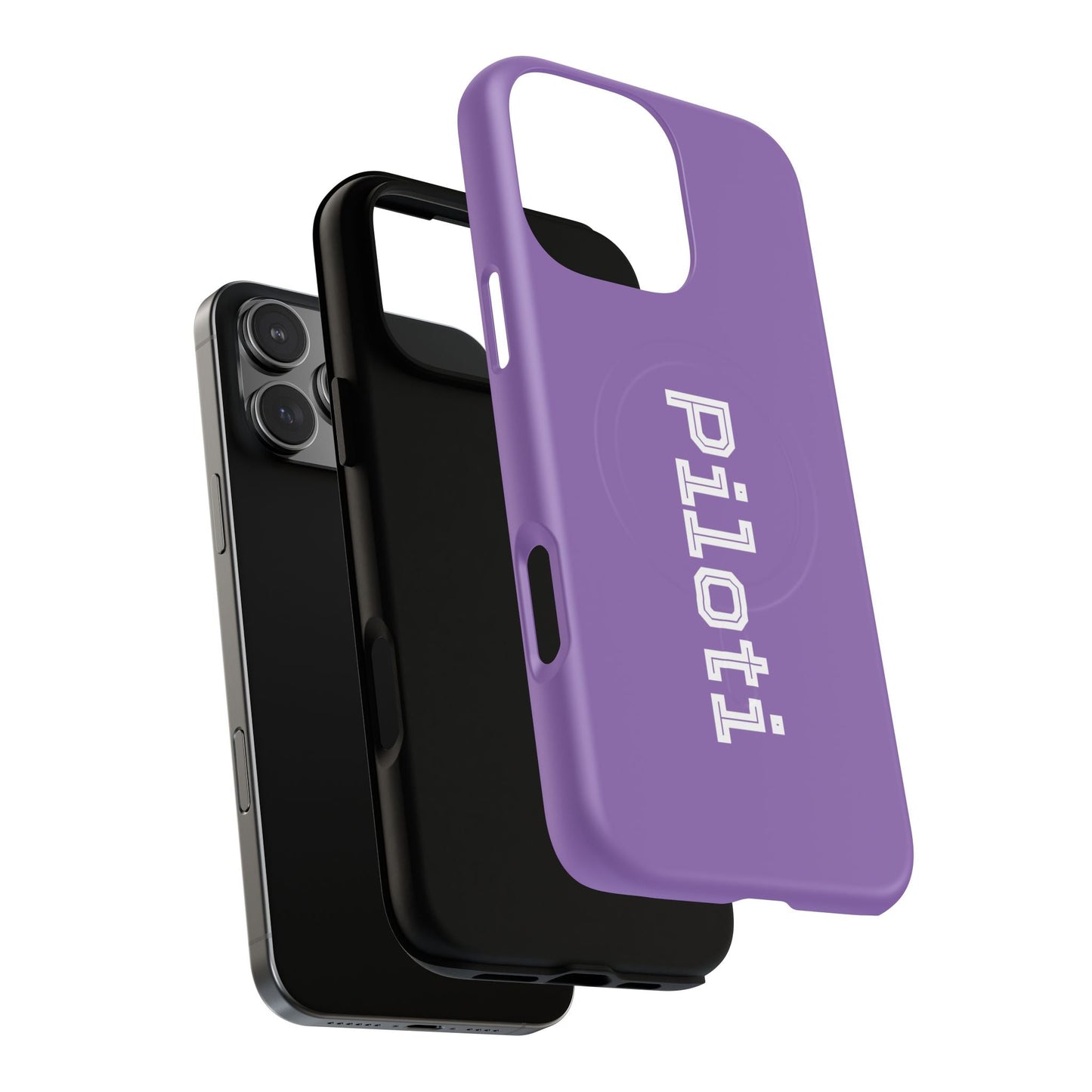 Tough Magnetic iPhone Cases Piloti in light purple Printify