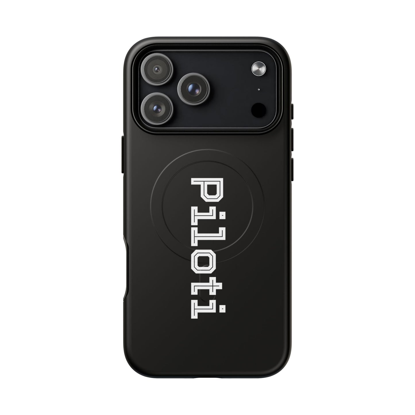 Tough Magnetic iPhone Cases Piloti in black Printify