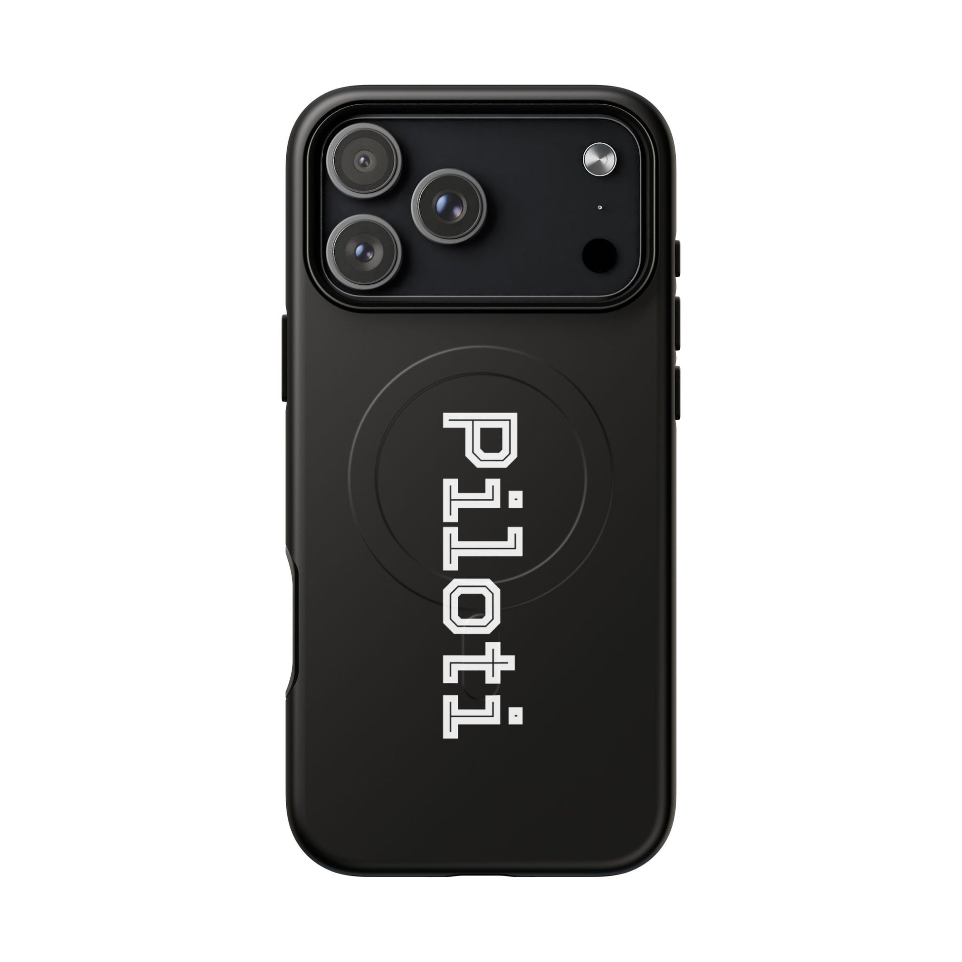 Tough Magnetic iPhone Cases Piloti in black Printify