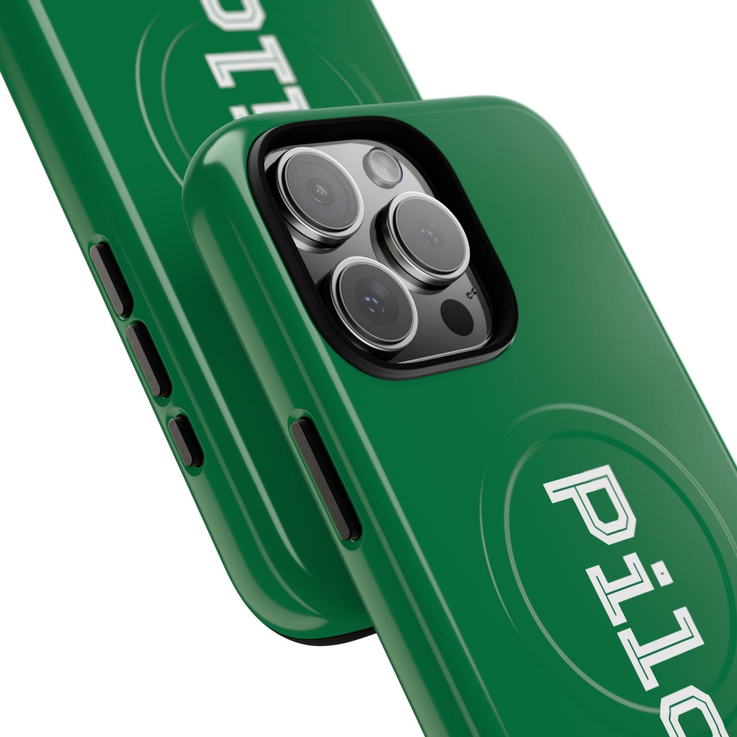 Tough Magnetic iPhone Cases Piloti in dark green Printify
