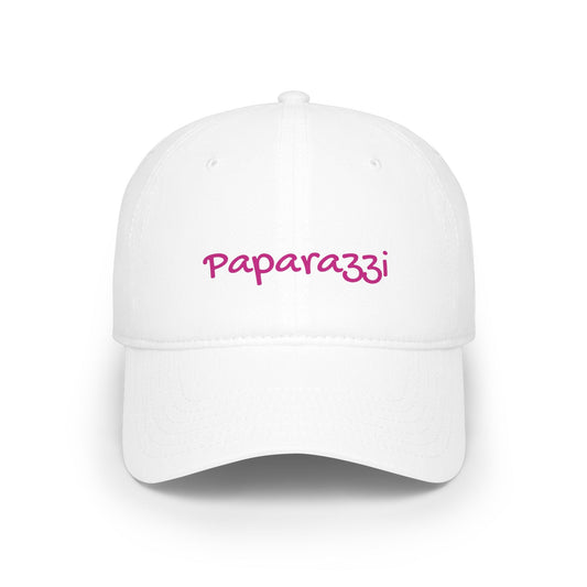 Baseball Cap Paparazzi white and pink Printify