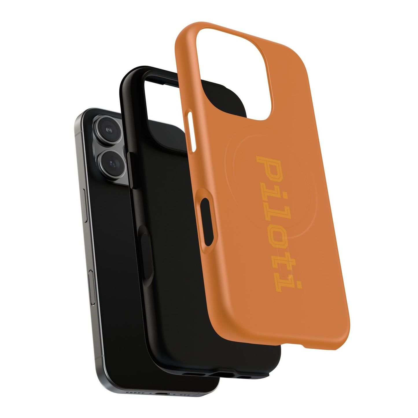 Tough Magnetic iPhone Cases Piloti in orange Printify