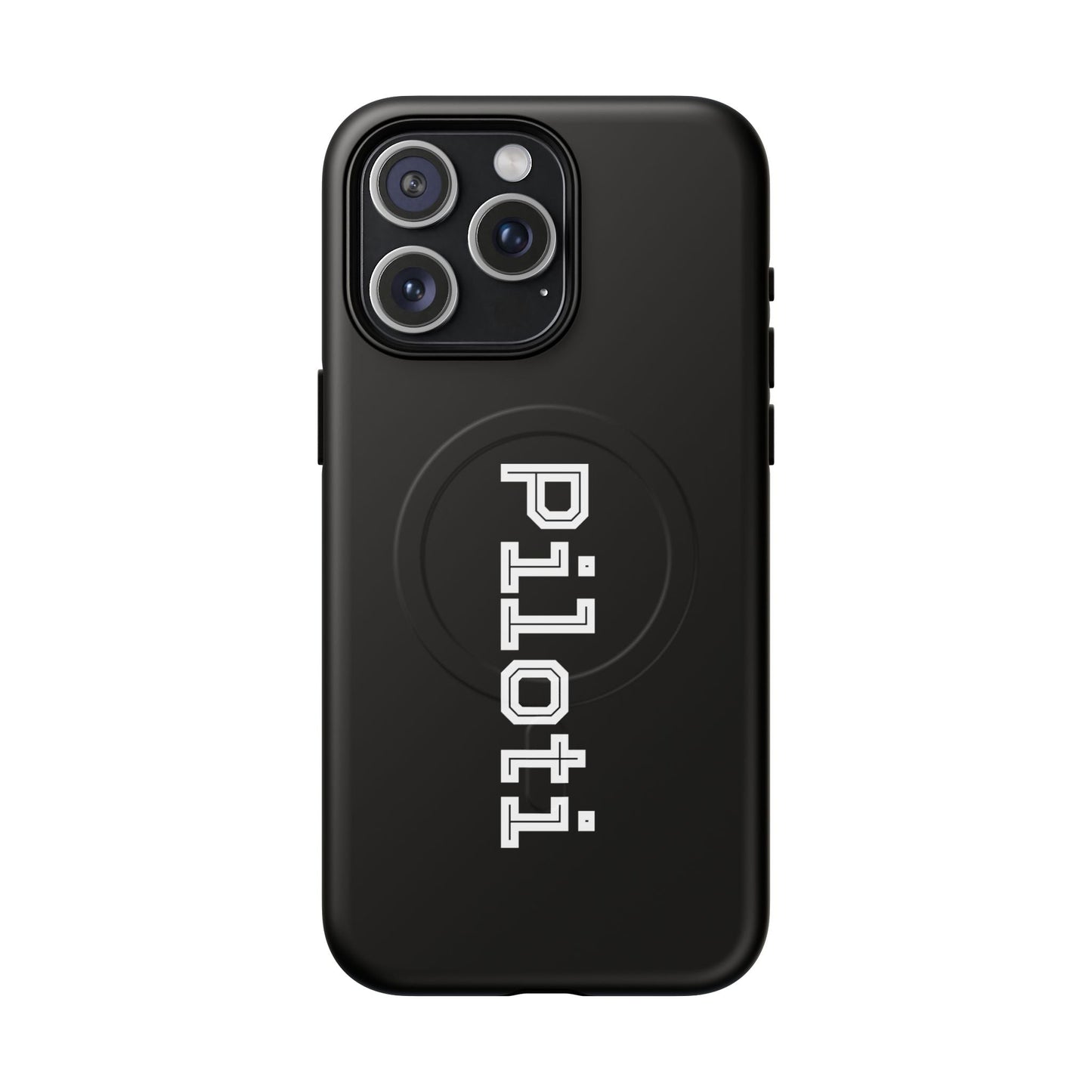 Tough Magnetic iPhone Cases Piloti in black Printify