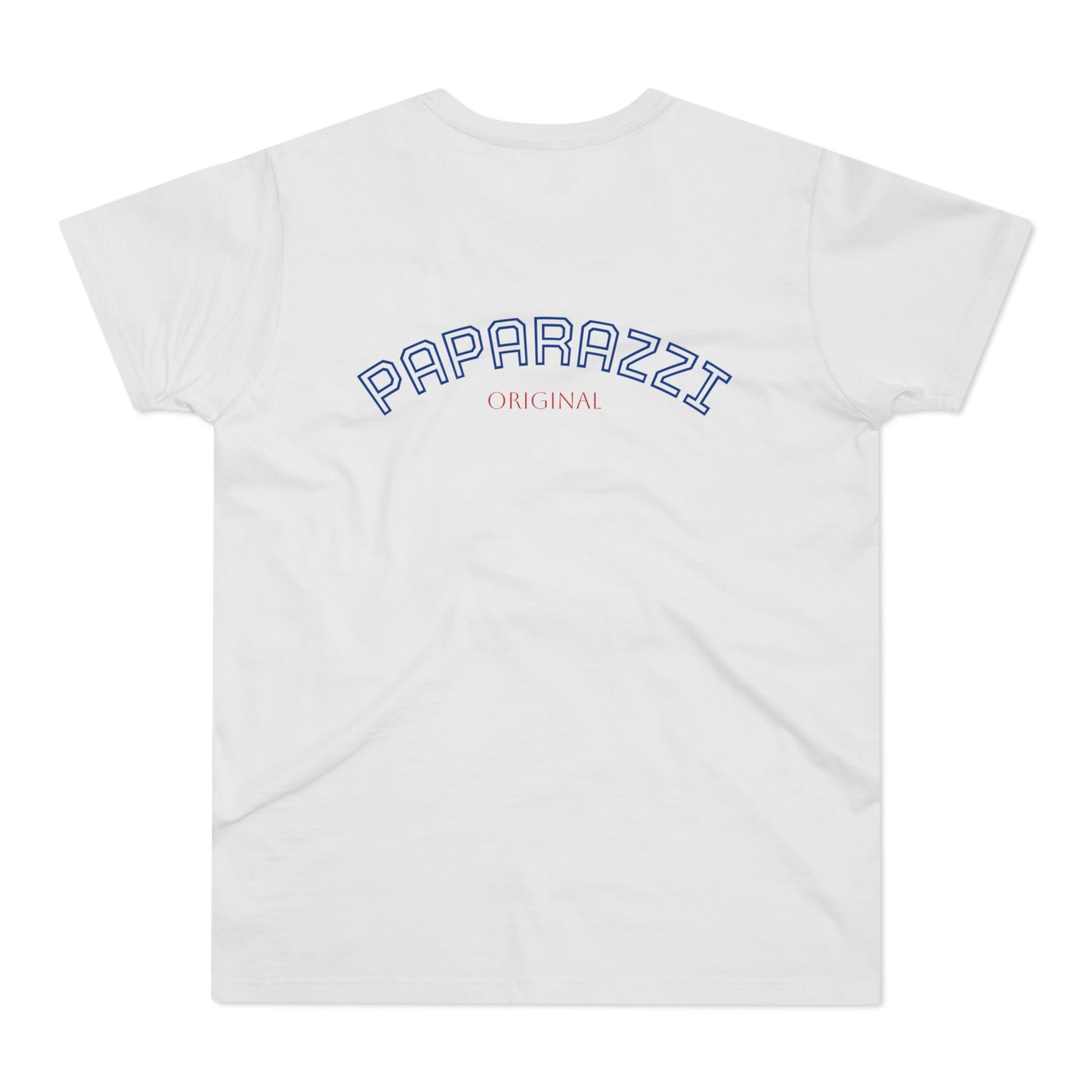 Paparazzi Men T-shirt white with navy and dark red