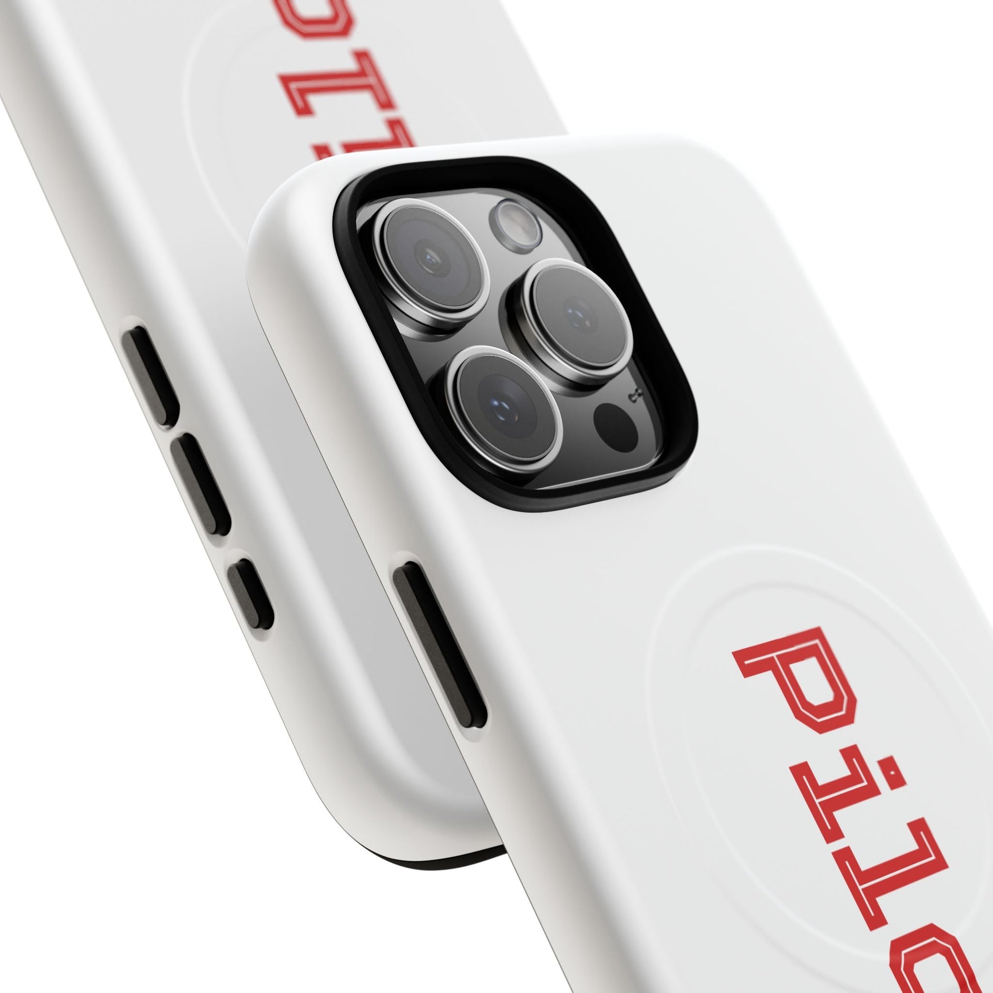Tough Magnetic iPhone Cases Piloti in white made in matt and gloss finish - UpNorth SPORTS