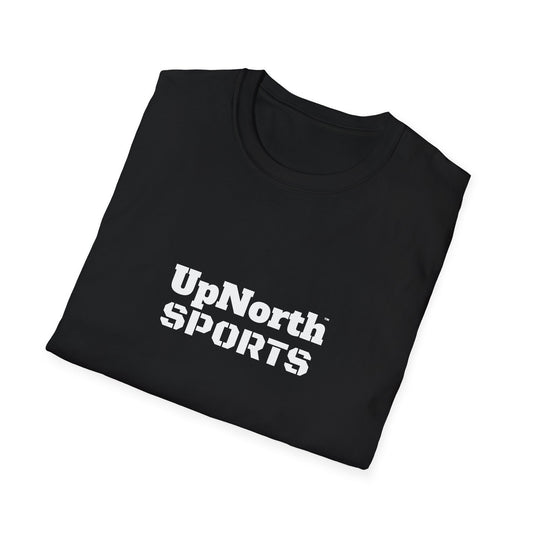 Black White Unisex T-Shirt folded - UpNorth SPORTS