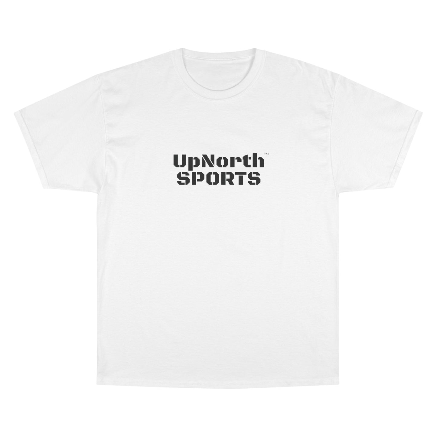 UpNorthSPORTS White Champion T-Shirt frontside - UpNorth SPORTS