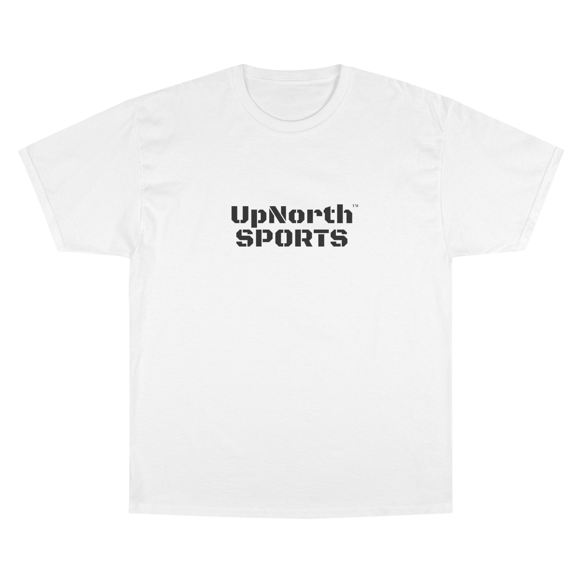 UpNorthSPORTS White Champion T-Shirt frontside - UpNorth SPORTS