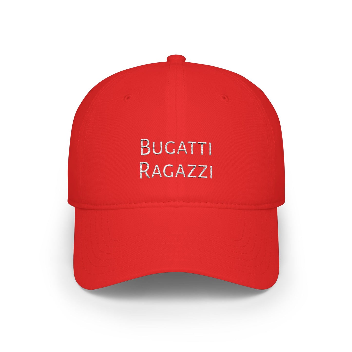 Bugatti Ragazzi White Baseball Cap Printify
