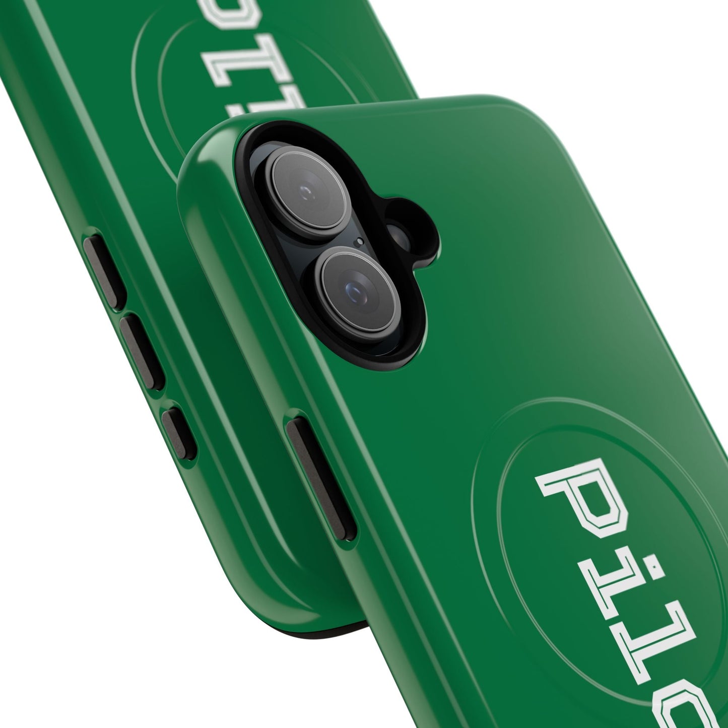 Tough Magnetic iPhone Cases Piloti in dark green Printify