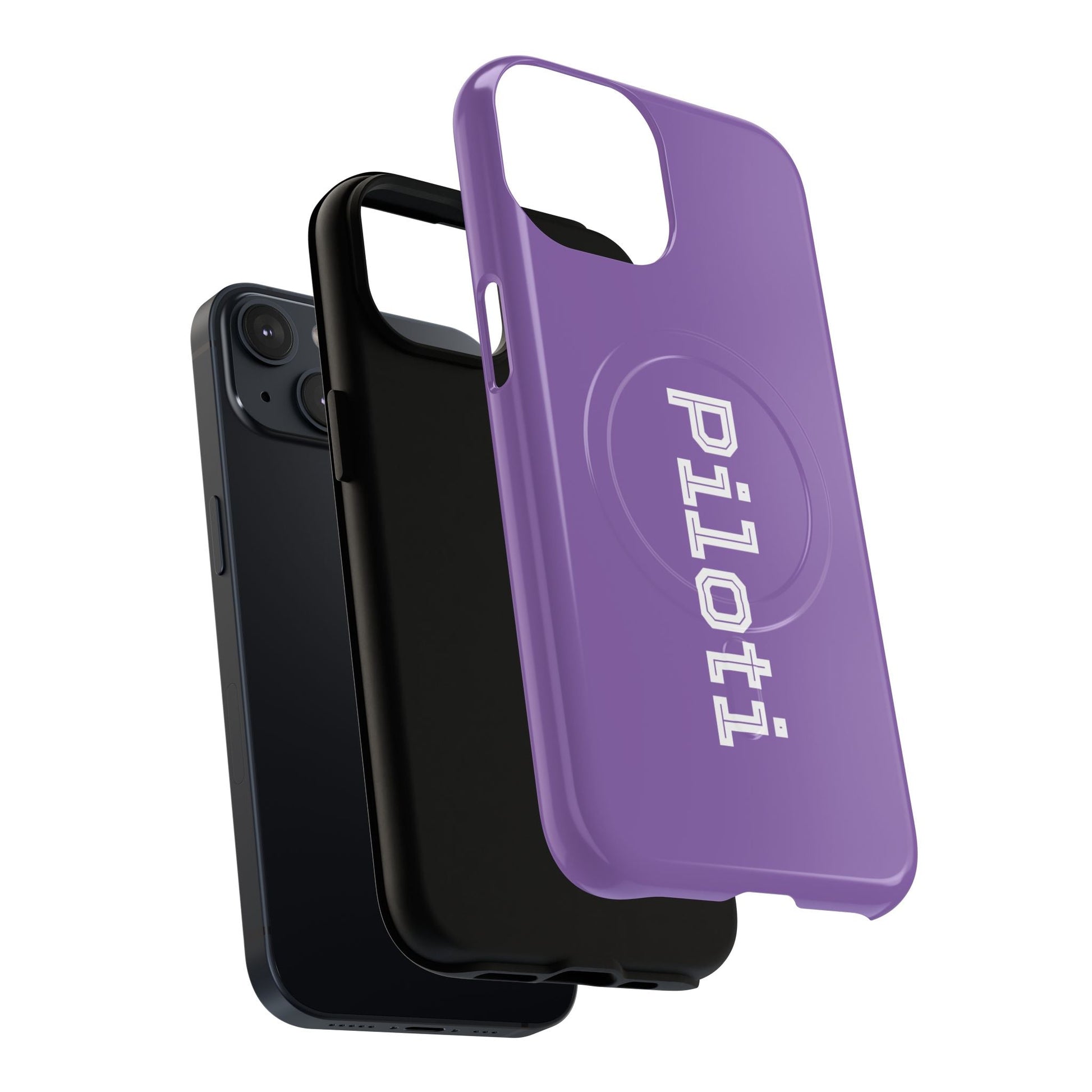 Tough Magnetic iPhone Cases Piloti in light purple Printify