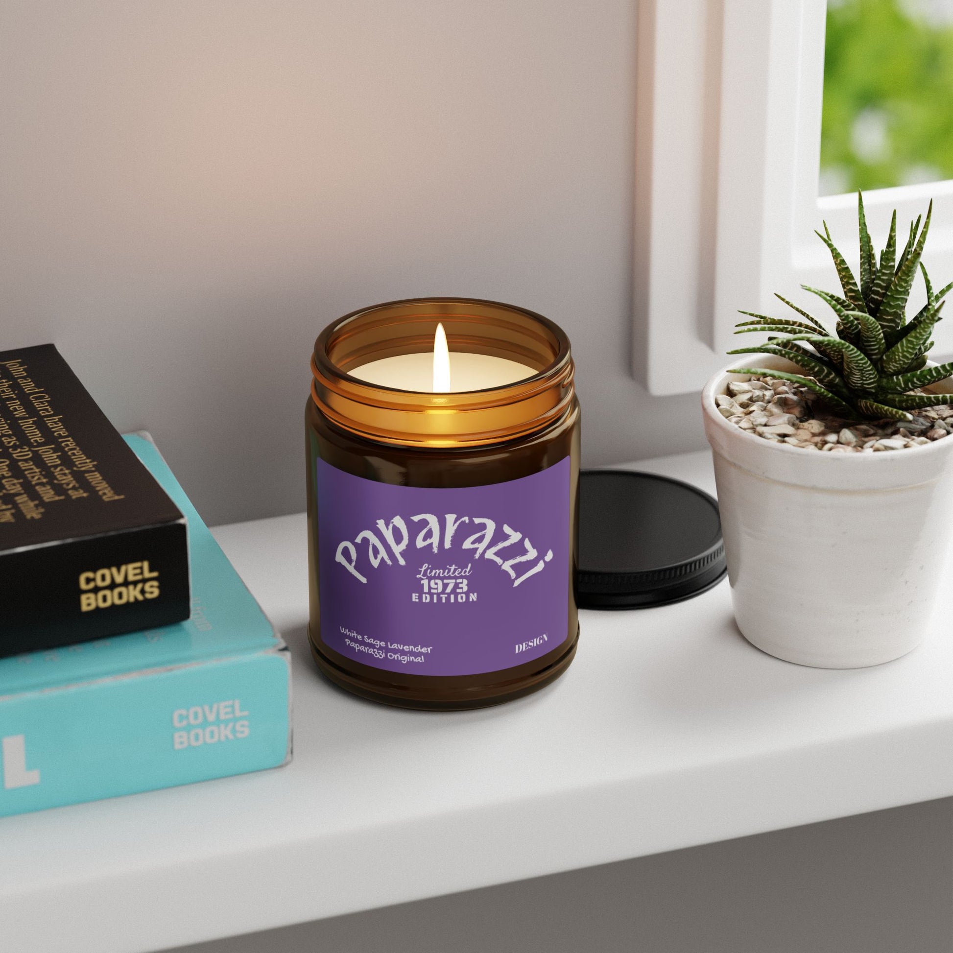 Scented Soy Candle White Sage Lavender Printify