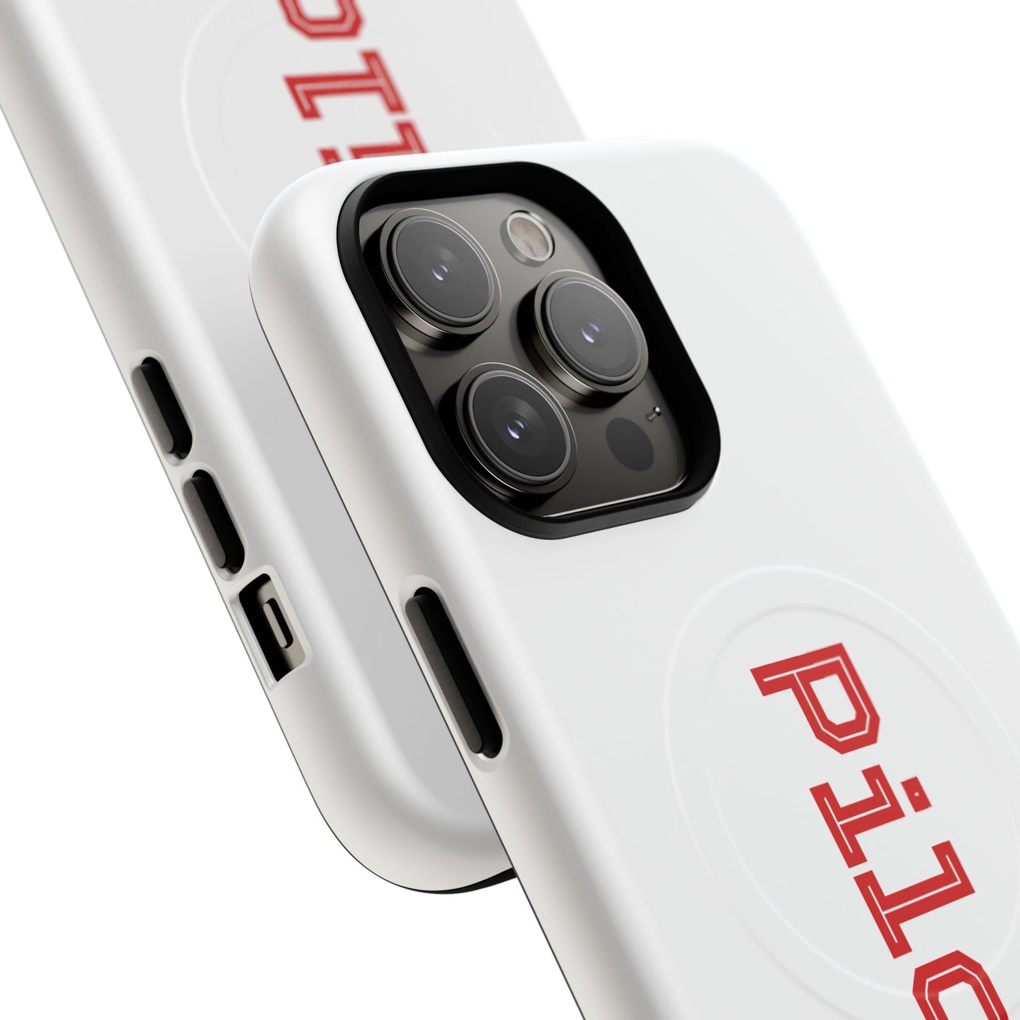 Tough Magnetic iPhone Cases Piloti in white made in matt and gloss finish - UpNorth SPORTS