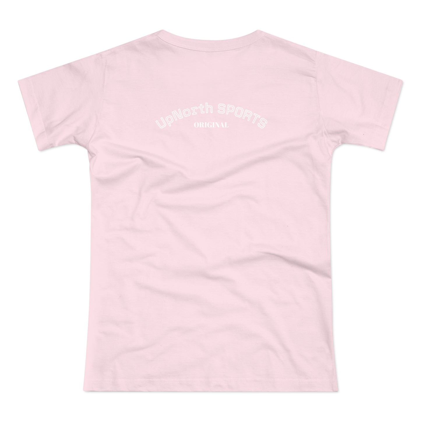 Women T-Shirt orchid pink with white