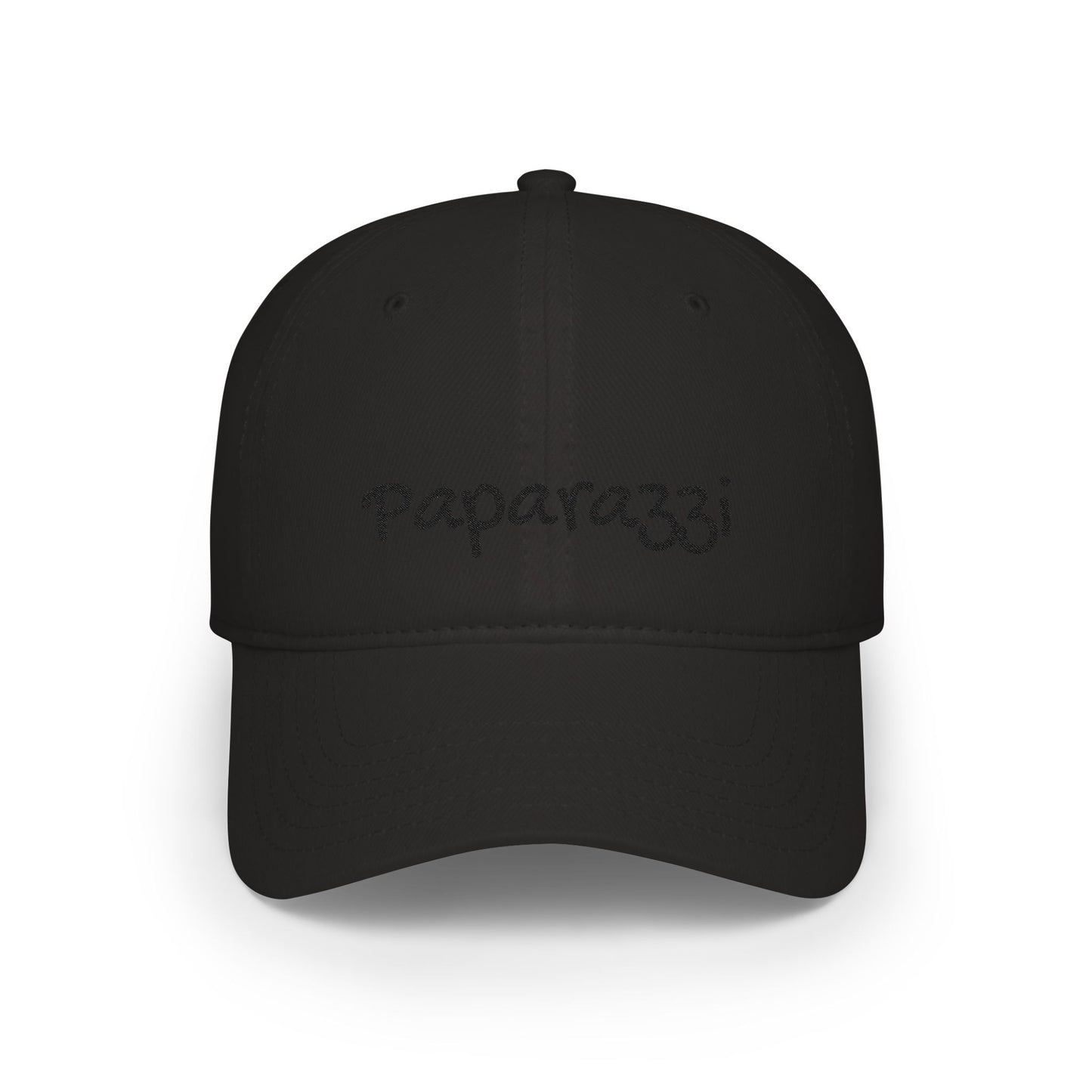 Paparazzi Baseball Cap Black Embroidery Printify