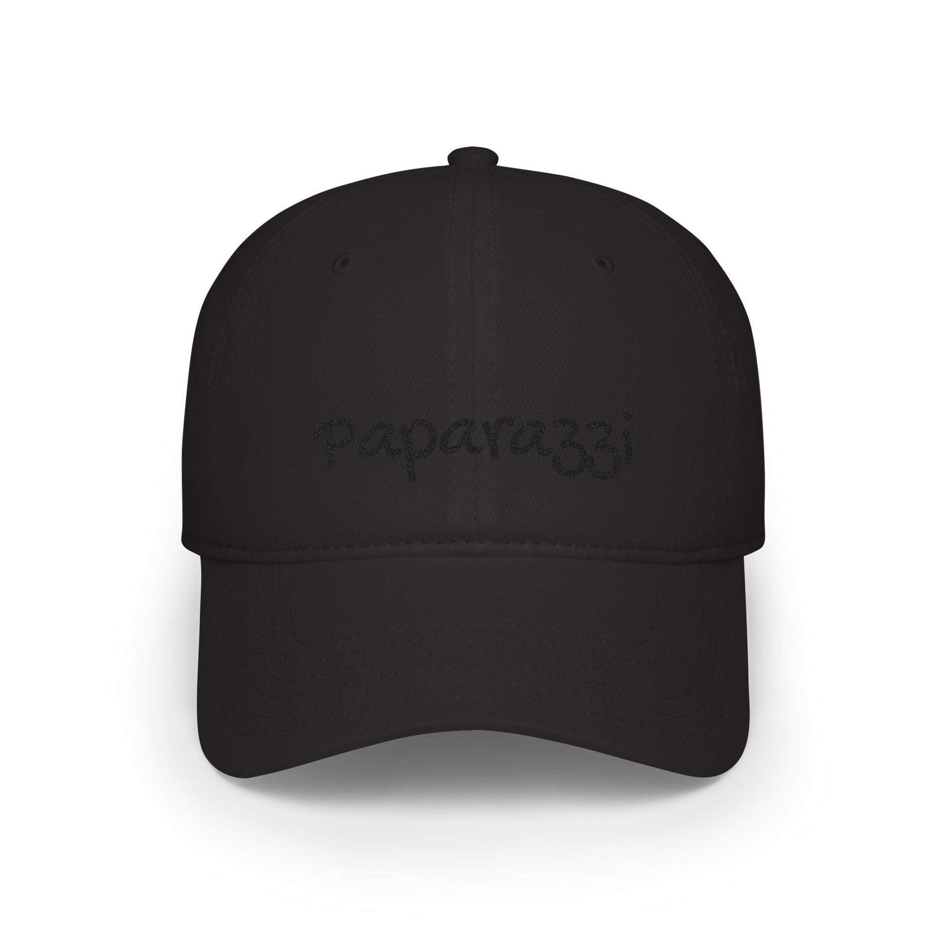 Paparazzi Baseball Cap Black Embroidery Printify