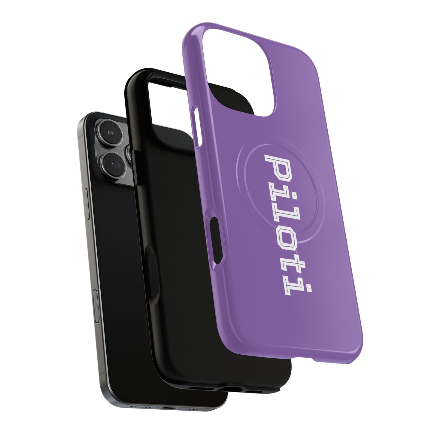 Tough Magnetic iPhone Cases Piloti in light purple Printify