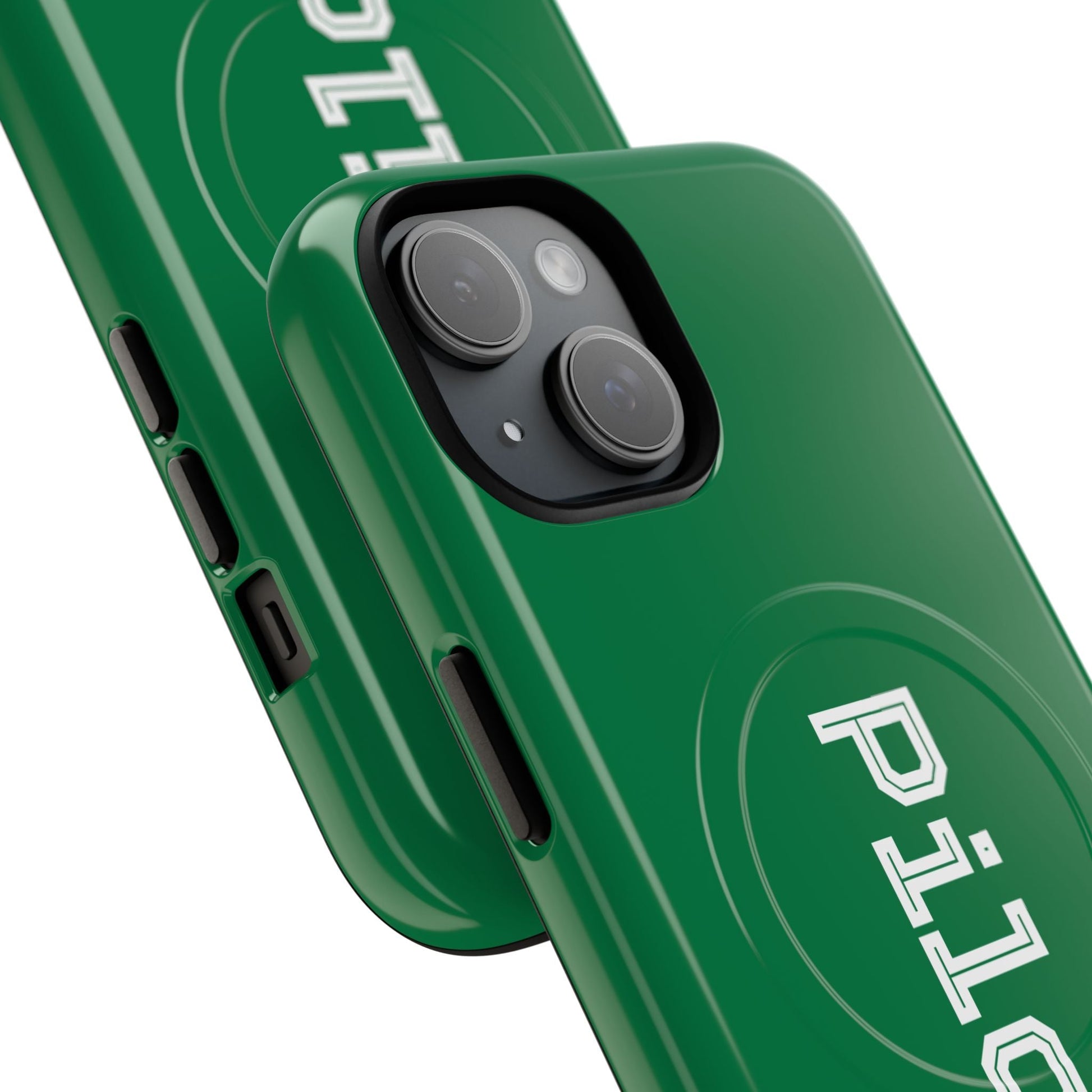 Tough Magnetic iPhone Cases Piloti in dark green Printify