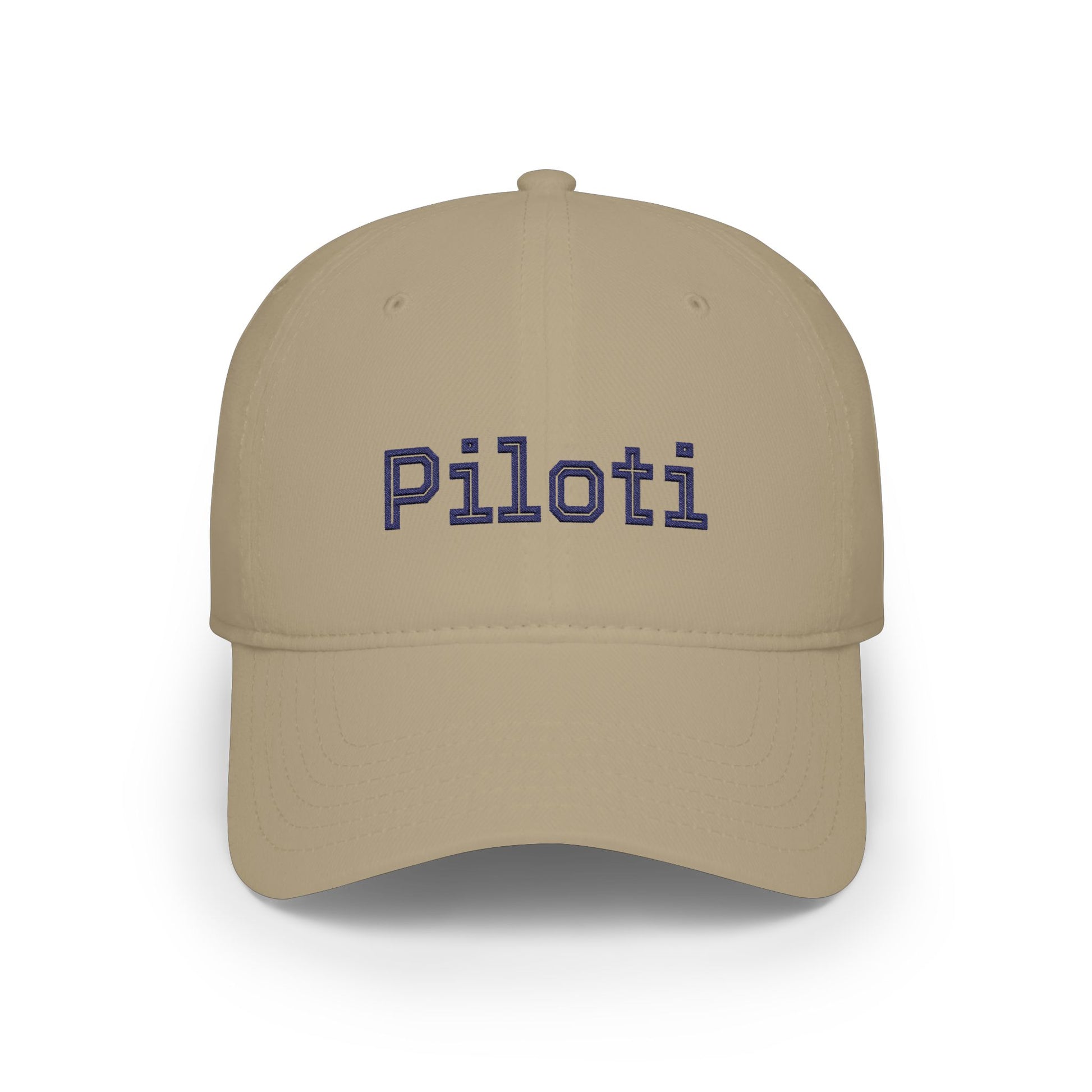Piloti Baseball Cap Embroidered with Navy Printify