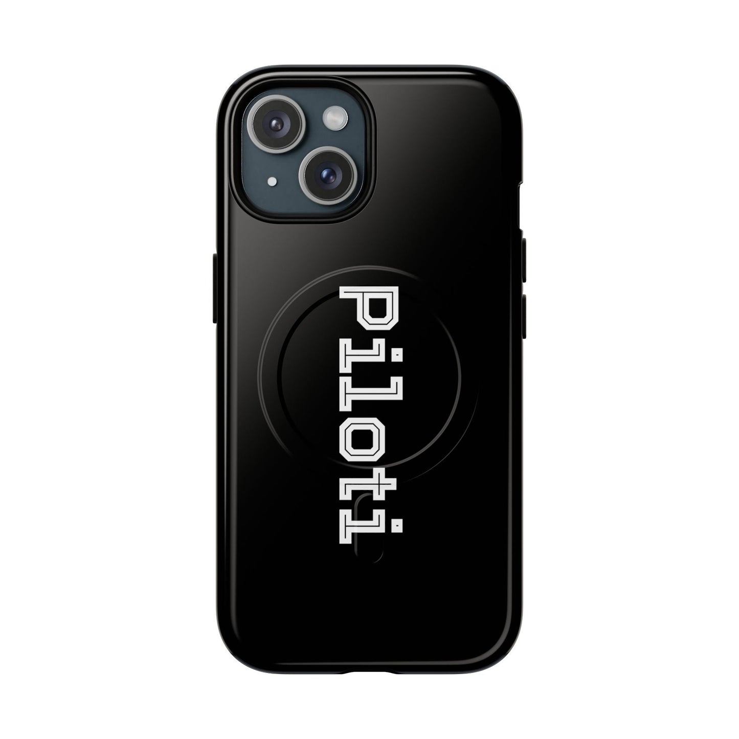 Tough Magnetic iPhone Cases Piloti in black Printify
