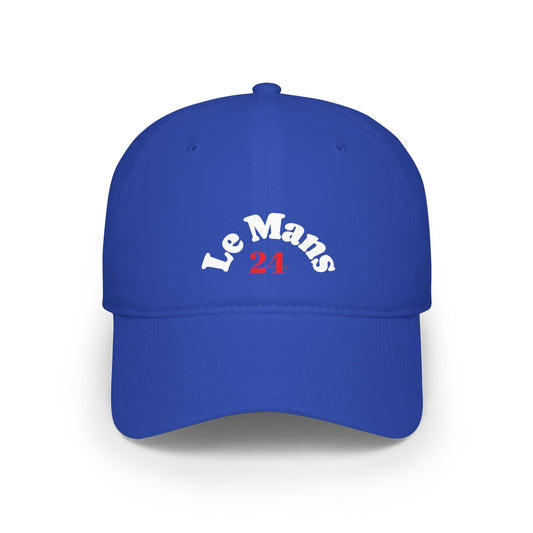 Baseball Cap Le Mans 24 royal blue and white and red
