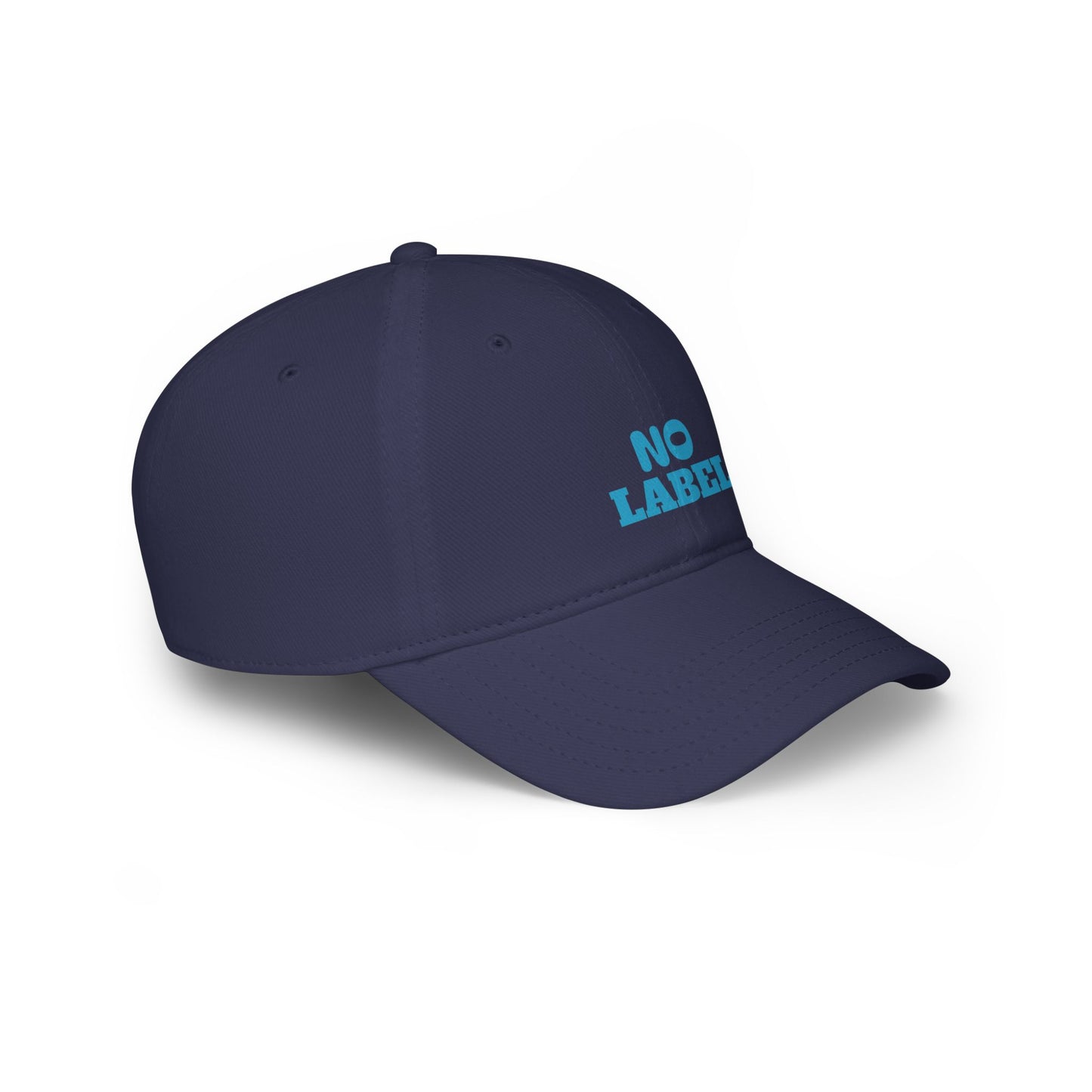 Baseball Cap No Label dark navy and turquoise