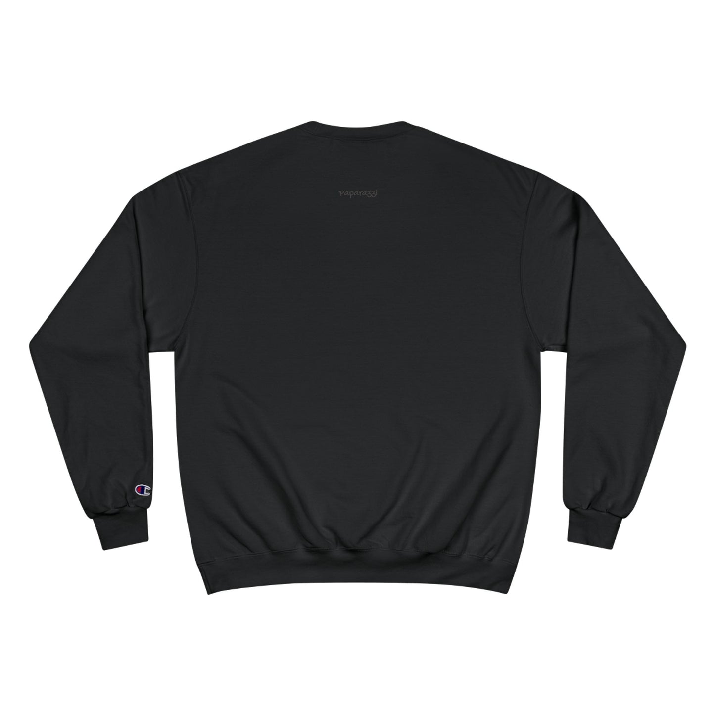 Black Dark Green Paparazzi Champion Sweatshirt Printify