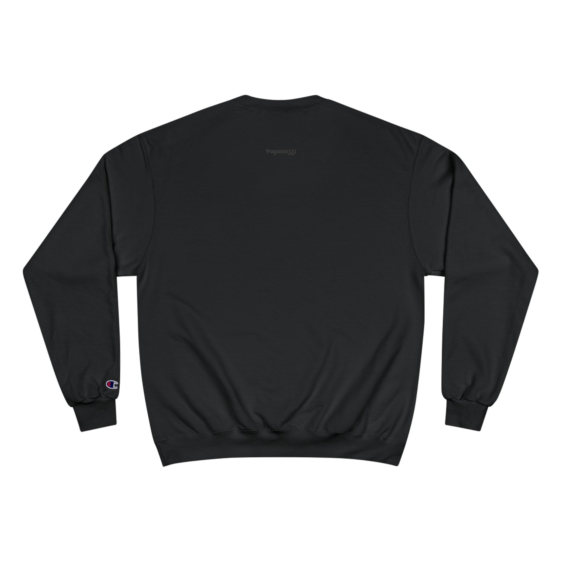 Black Dark Green Paparazzi Champion Sweatshirt Printify