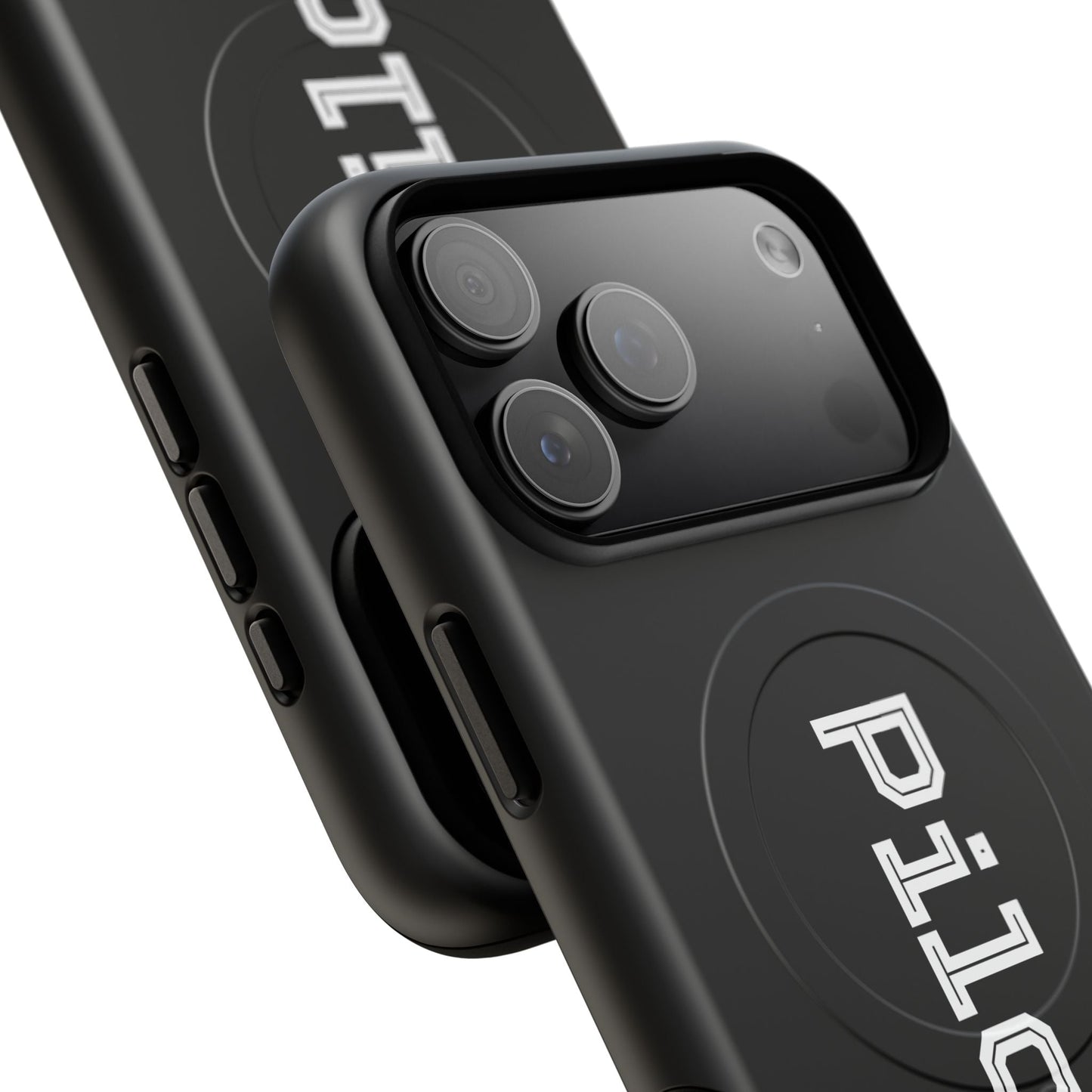 Tough Magnetic iPhone Cases Piloti in black Printify