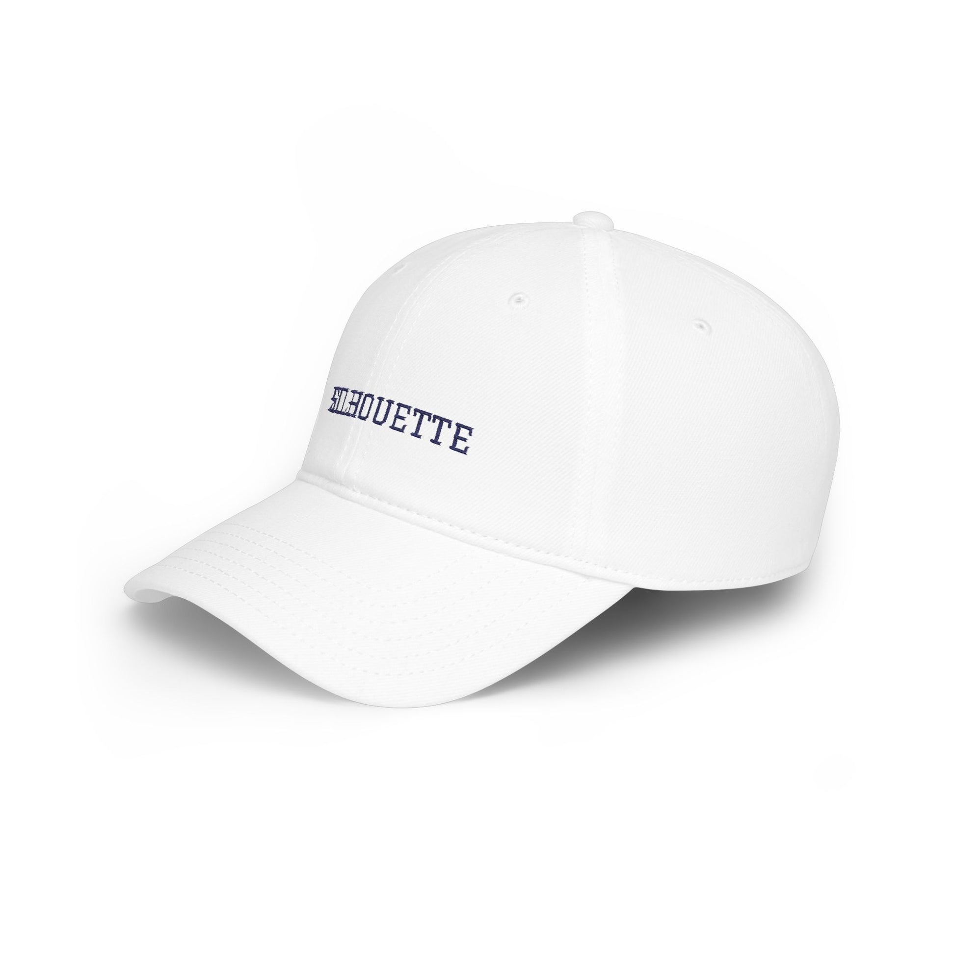 White Paparazzi Silhouette Navy Baseball Cap left side - Paparazzi Original