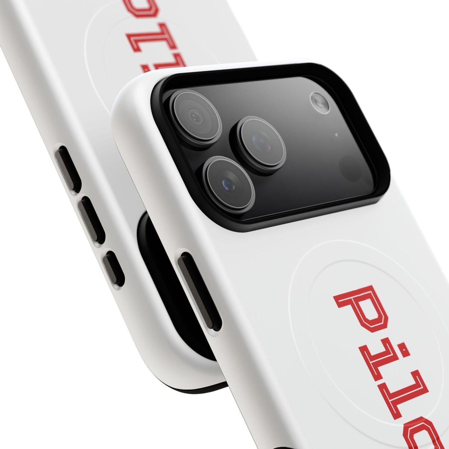 Tough Magnetic iPhone Cases Piloti in white made in matt and gloss finish - UpNorth SPORTS