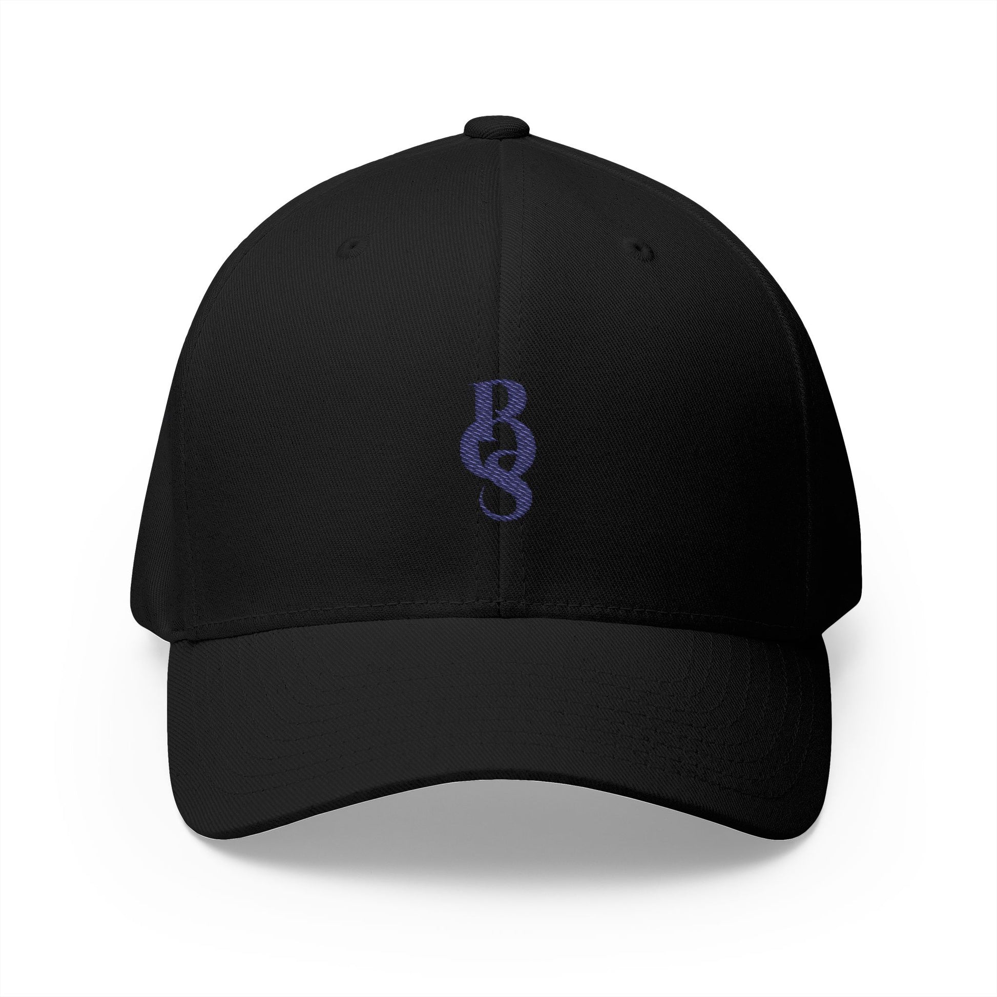 POS Navy Logo Closed Back Cap Printify