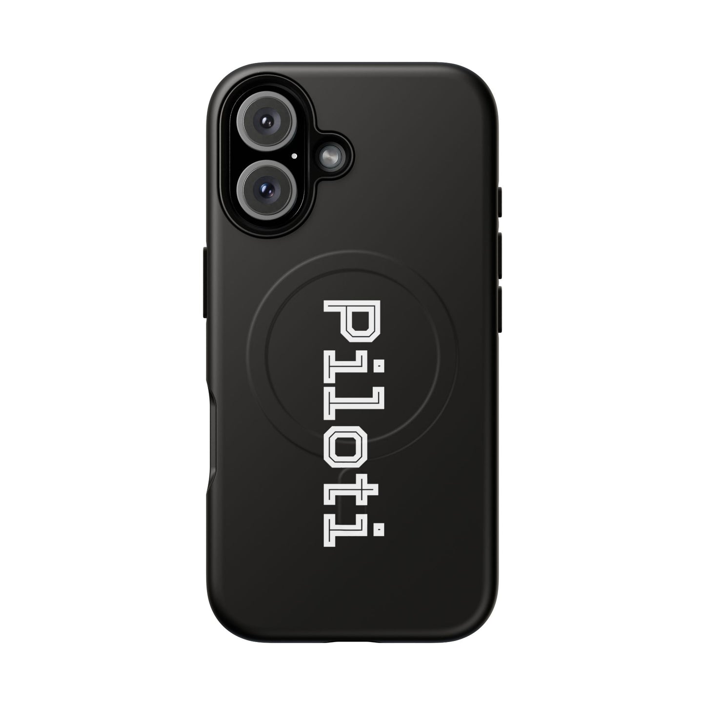 Tough Magnetic iPhone Cases Piloti in black Printify