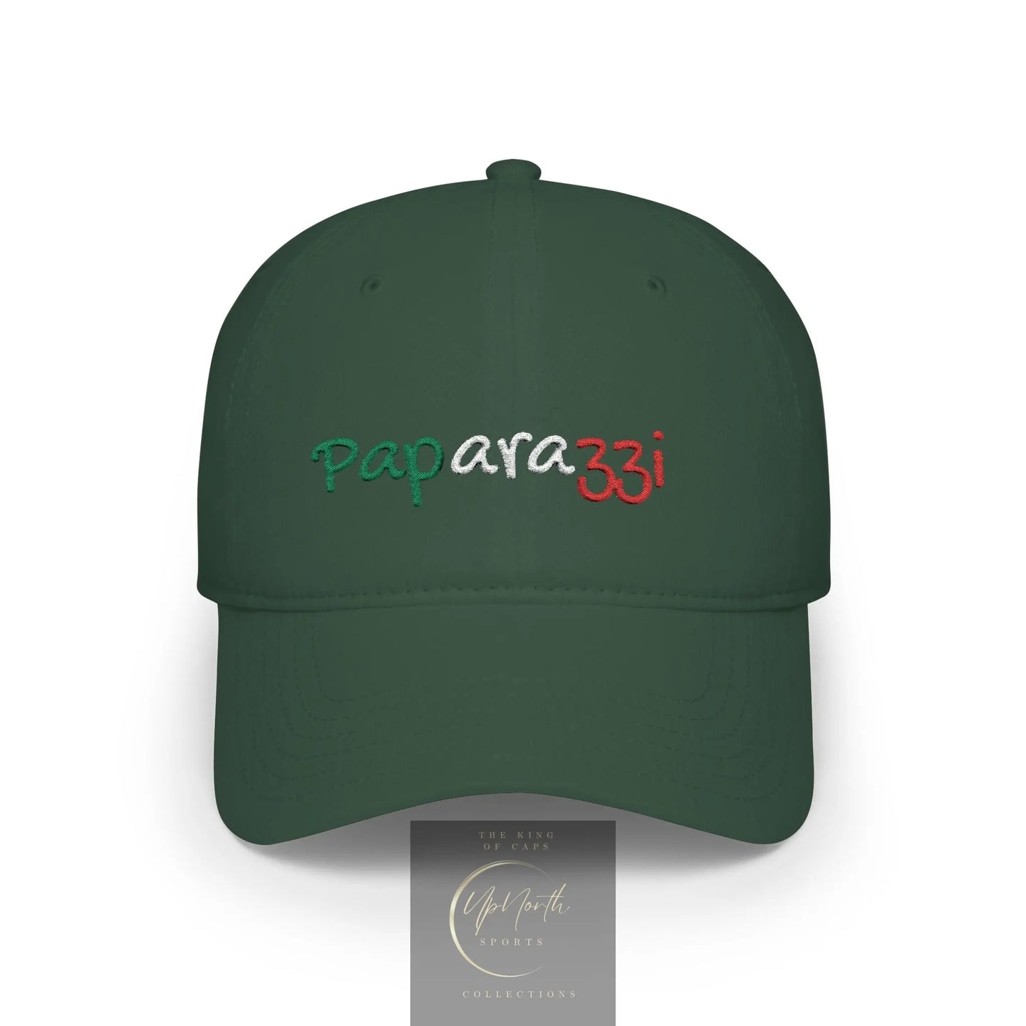 Baseball Cap Paparazzi Embroidered Italy Tricolore